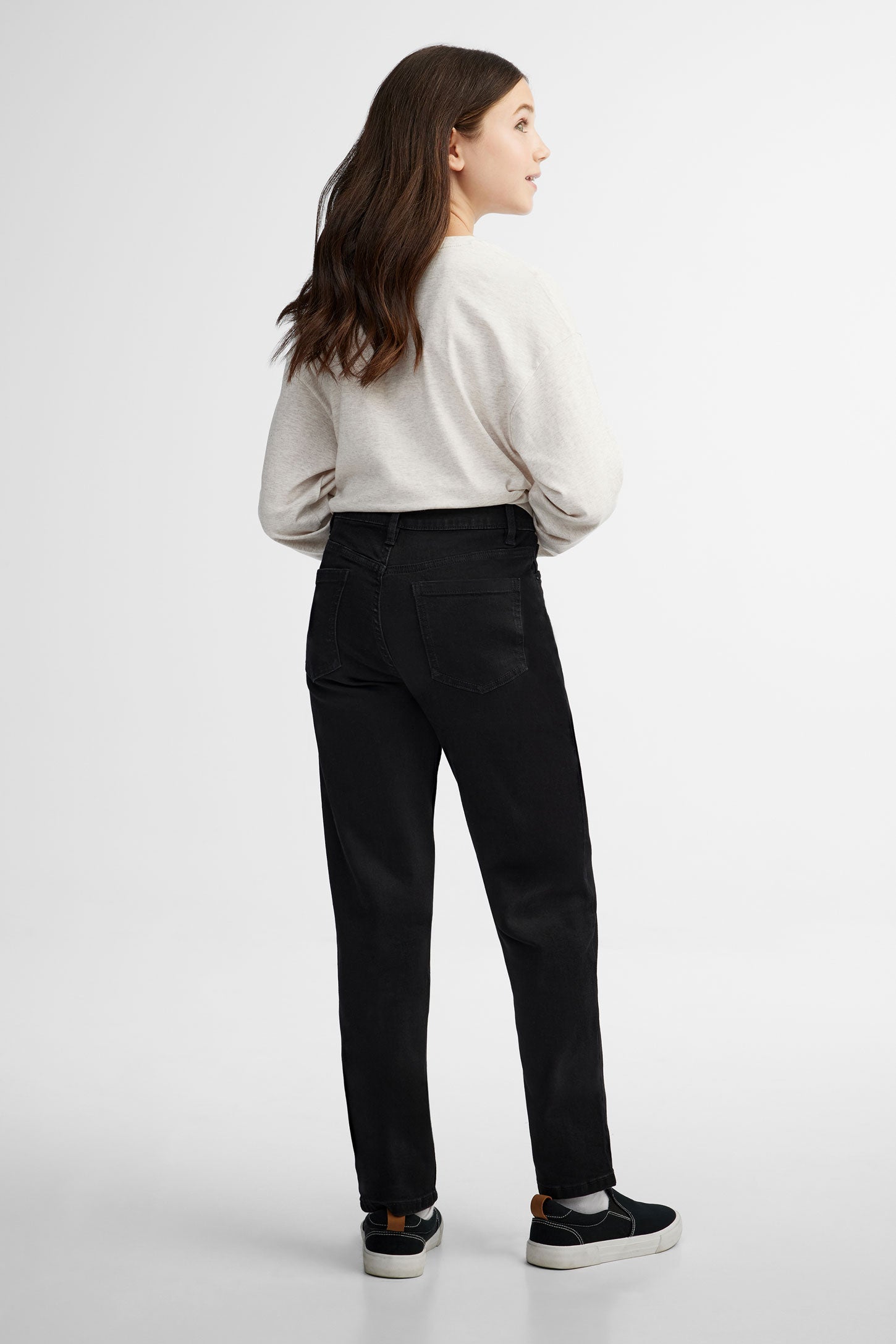 Jeans 5 poches 27'' - Ado fille && NOIR
