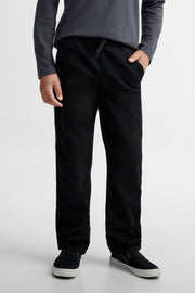 Jeans ''Pull-on'' coupe droite 27'' - Ado garçon && NOIR