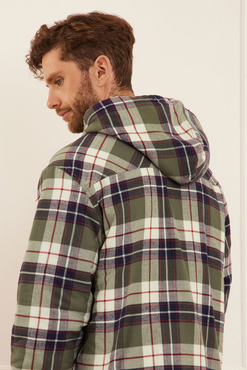 Veste Capuche Veste Polaire Carreaux Polaire Homme Veste A