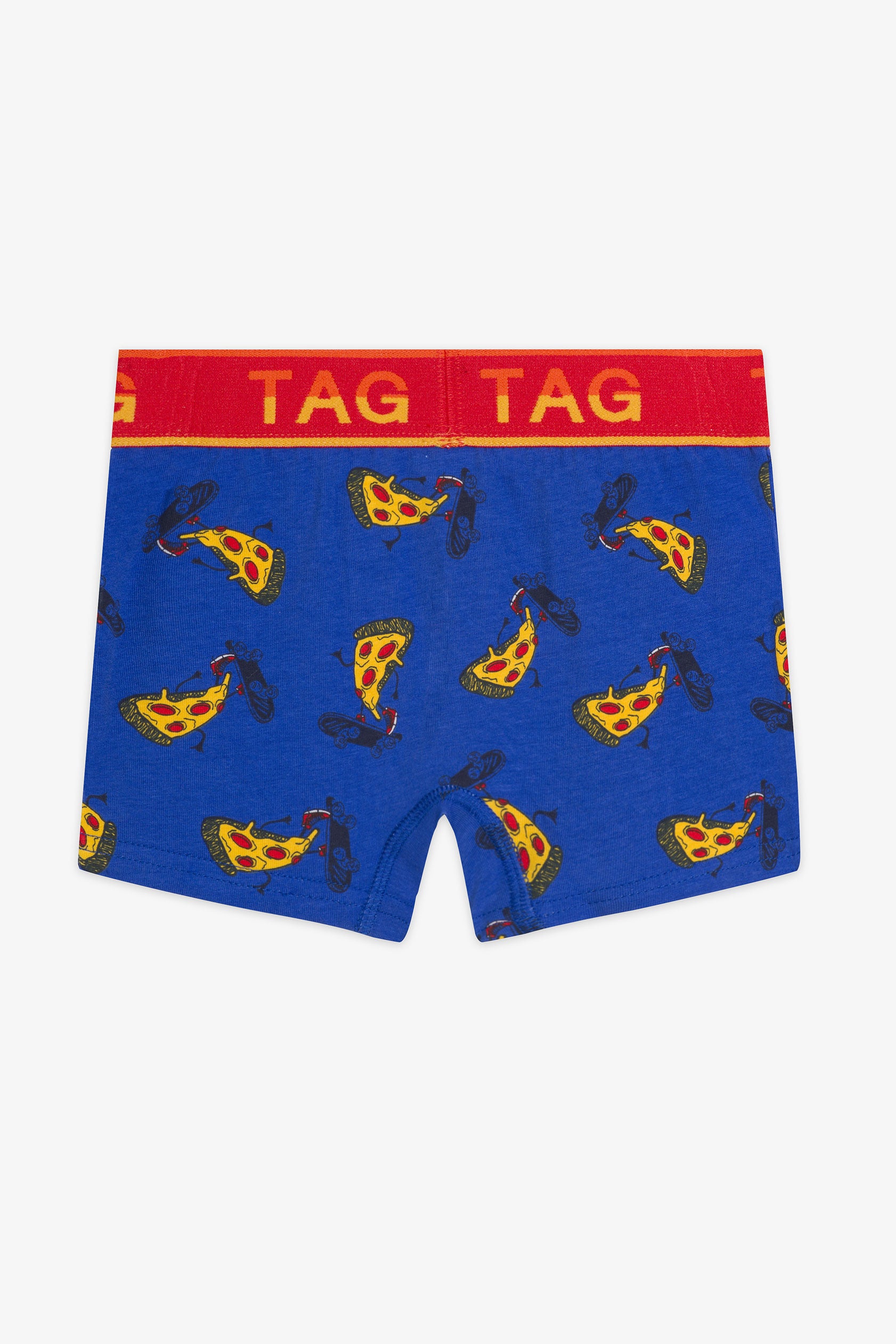 Caleçon imprimé en coton, 4/20$ - Enfant garçon && BLEU MULTI