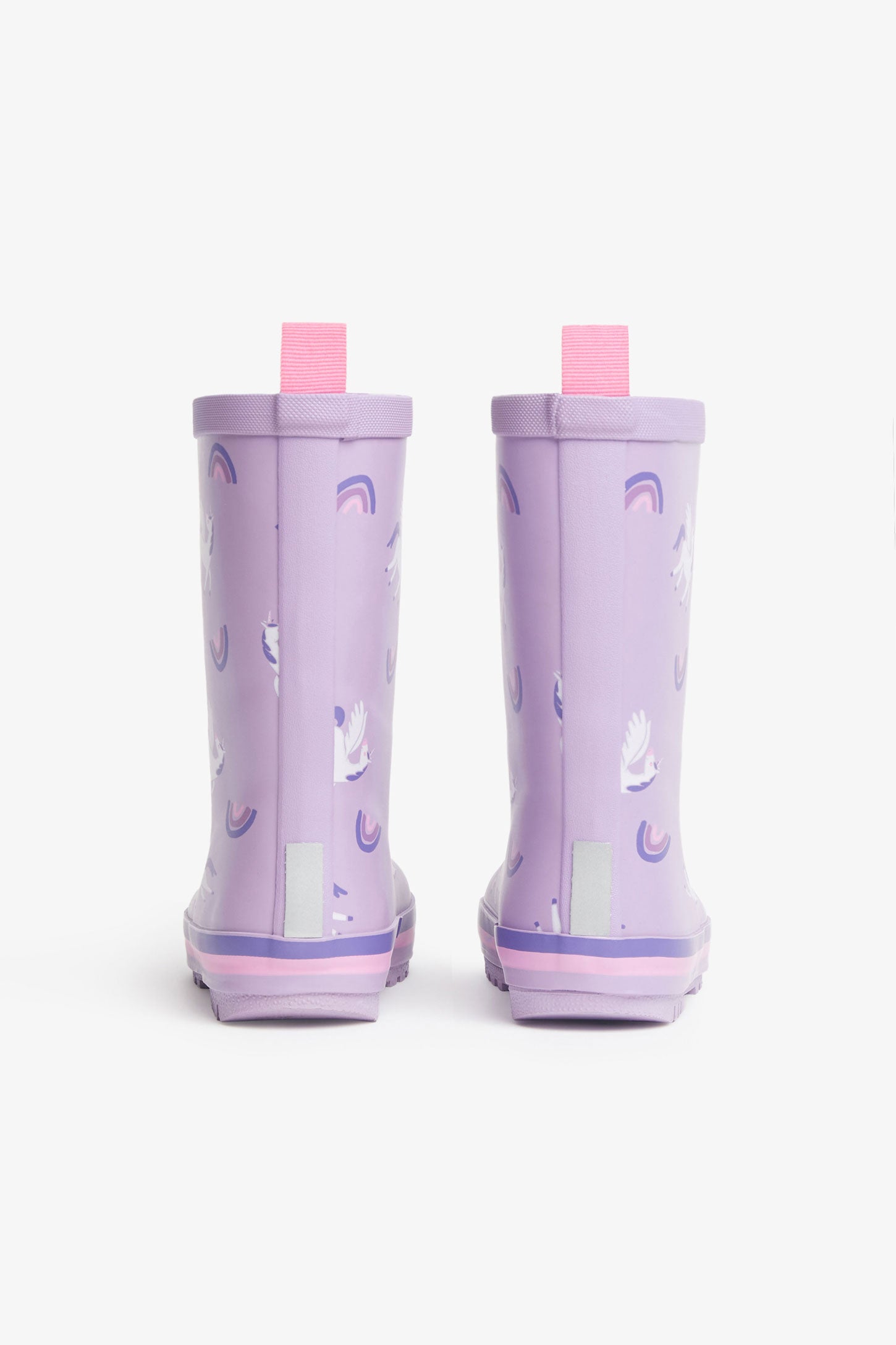 Bottes de pluie caoutchouc naturel doublées - Enfant fille && MAUVE/MULTI