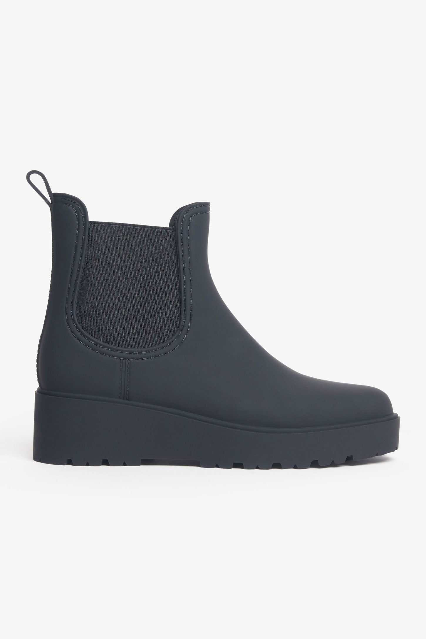 Bottes de pluie en PVC mat - Femme && NOIR