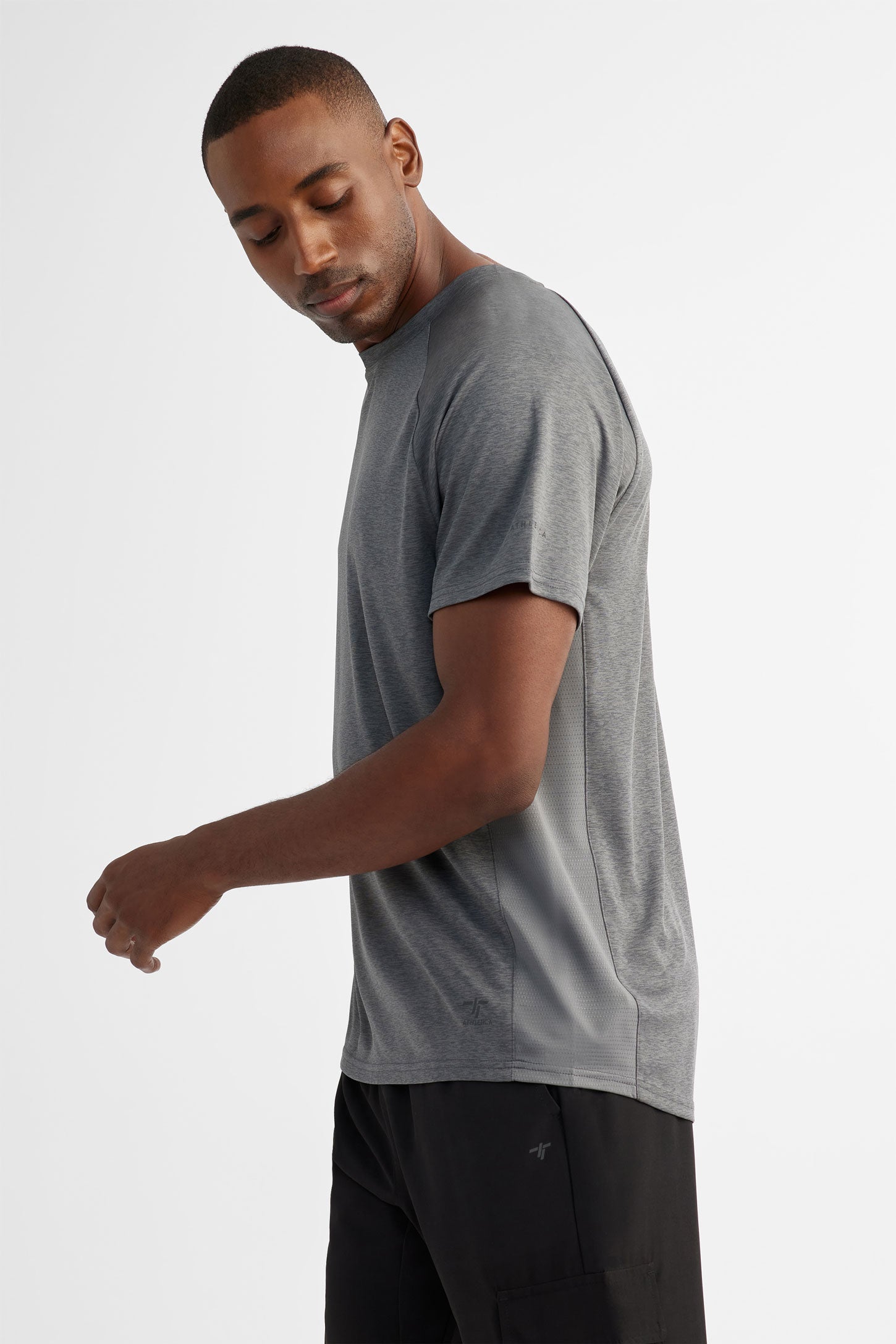 T-shirt athlétique - Homme && GRIS FONCE