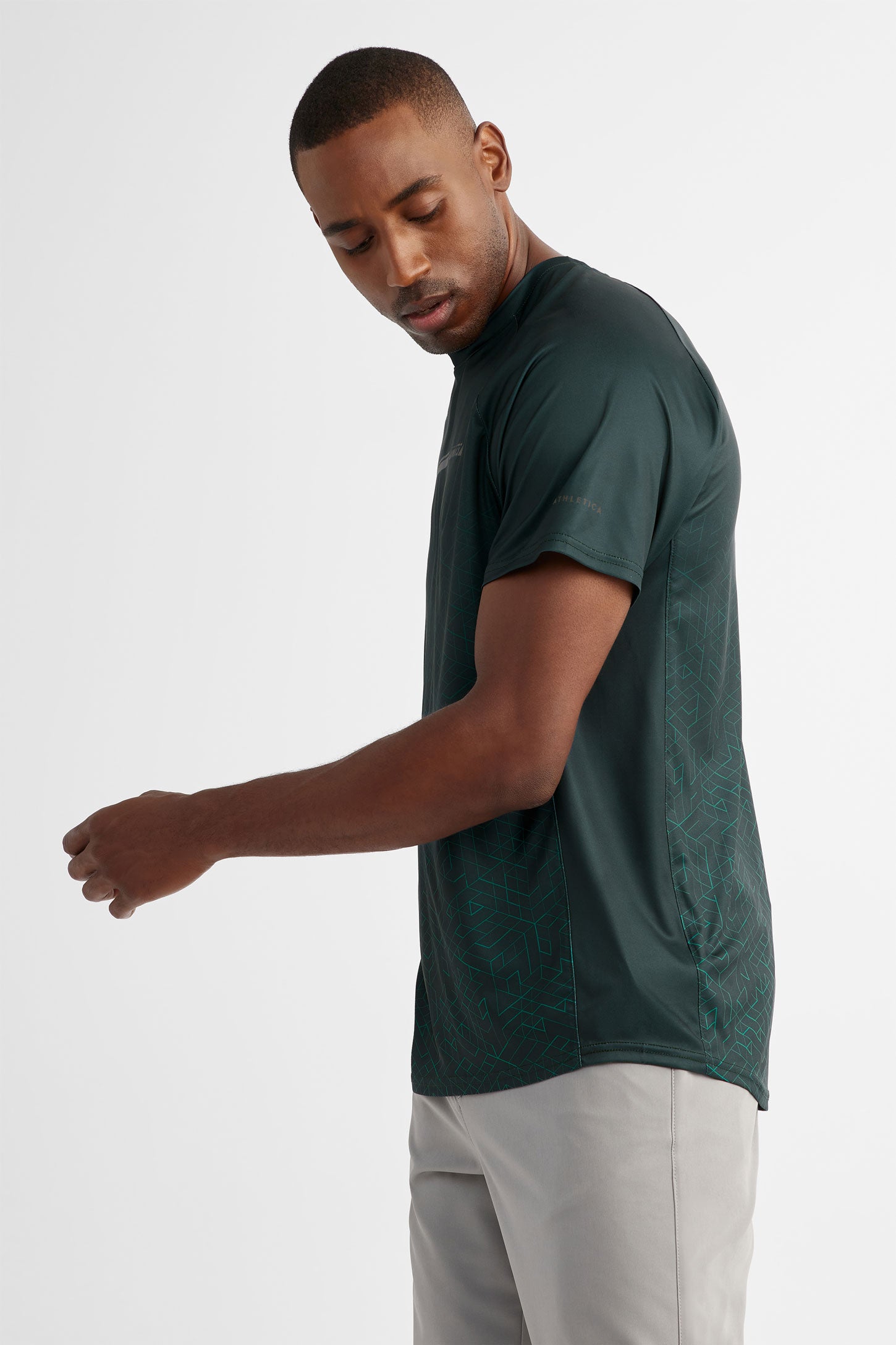 T-shirt athlétique - Homme && VERT FONCE