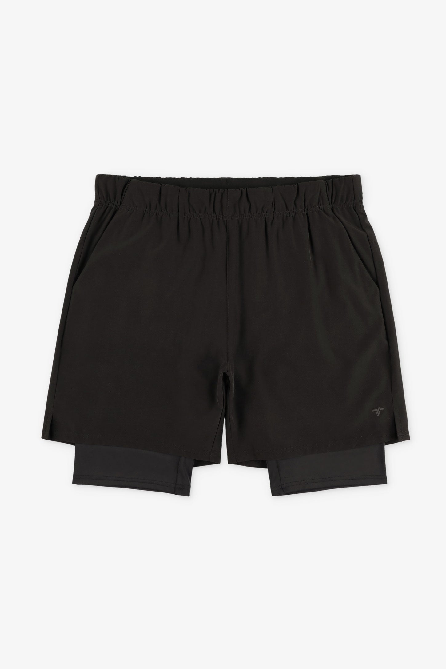 Short 2-en-1 athlétique - Homme && NOIR