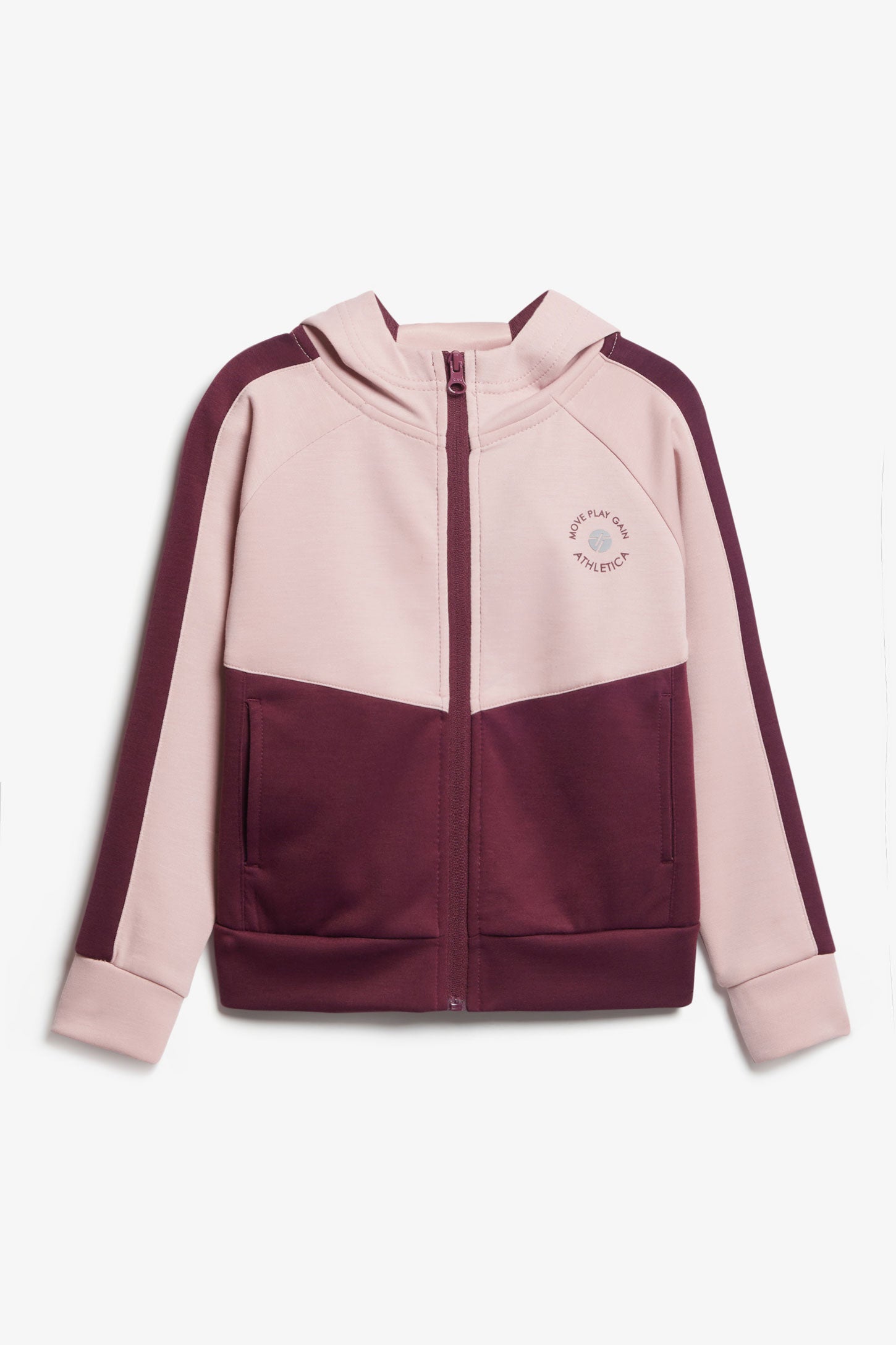 Veste à capuchon athlétique - Enfant fille && ROSE PALE