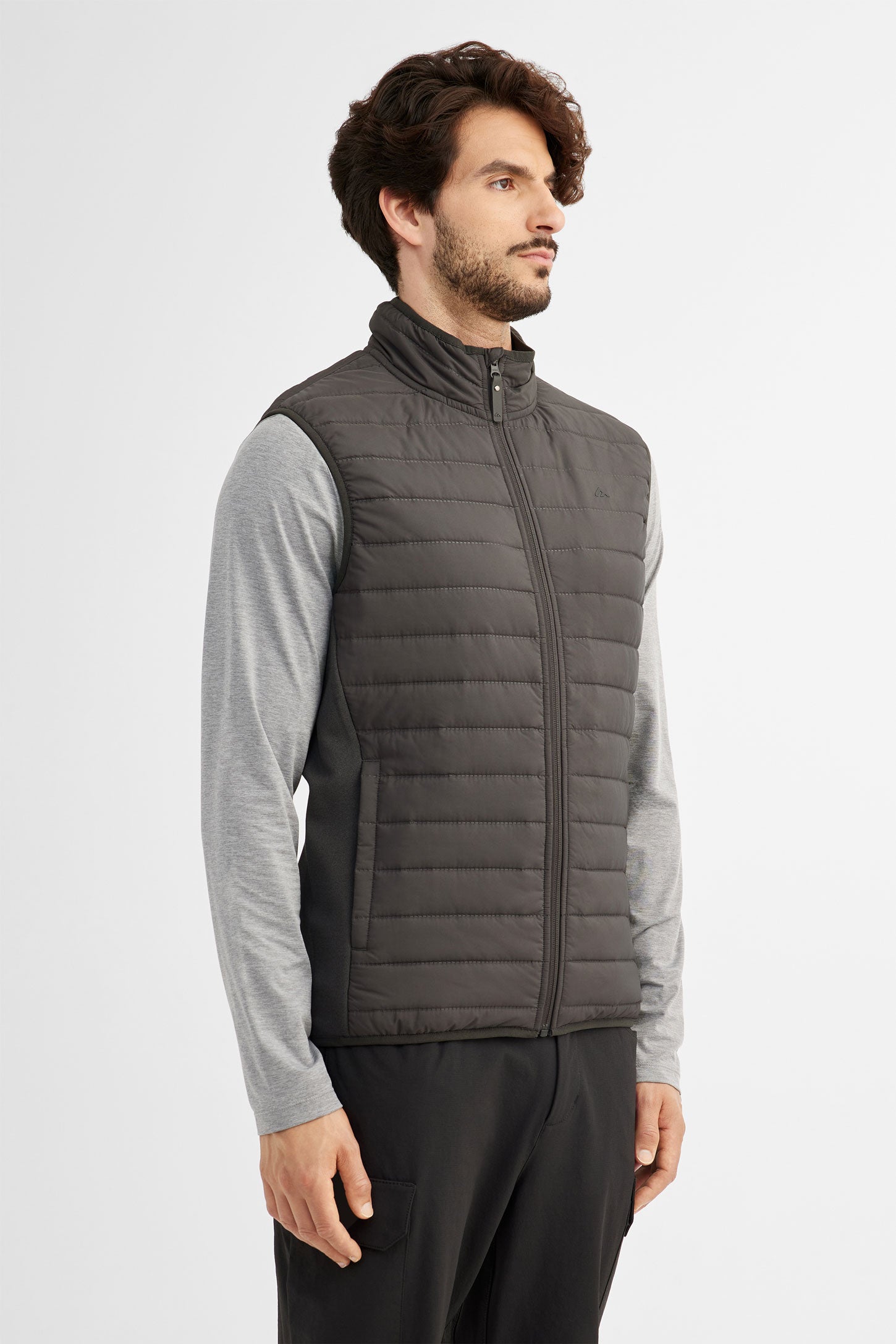 Veste matelassée sans manches BM - Homme && GRIS