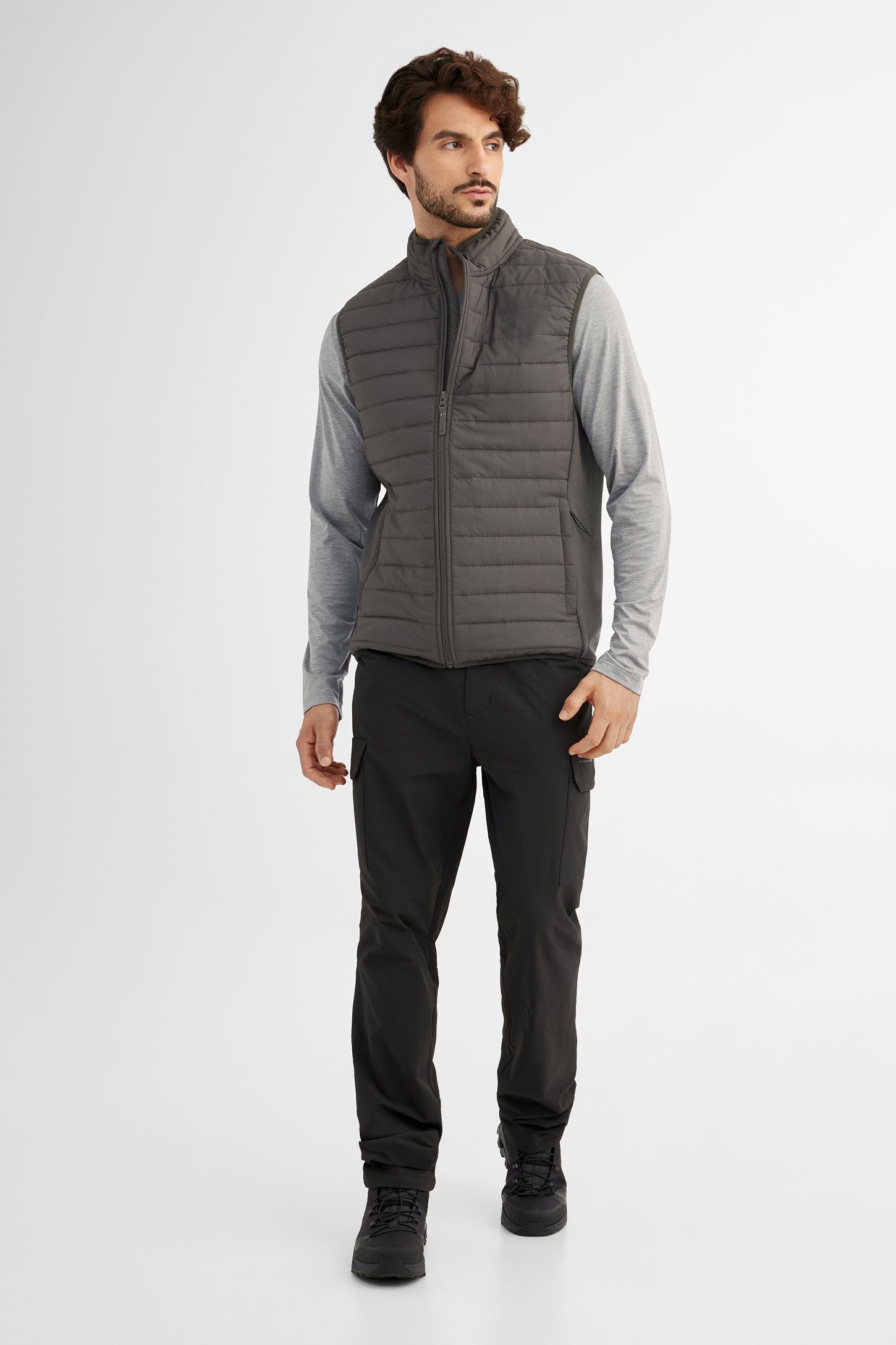 Veste matelassée sans manches BM - Homme && GRIS