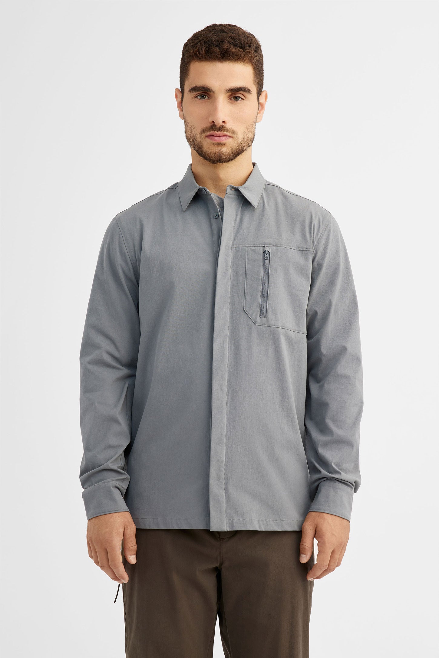 Chemise extensible résistante à l'eau BM - Homme && GRIS