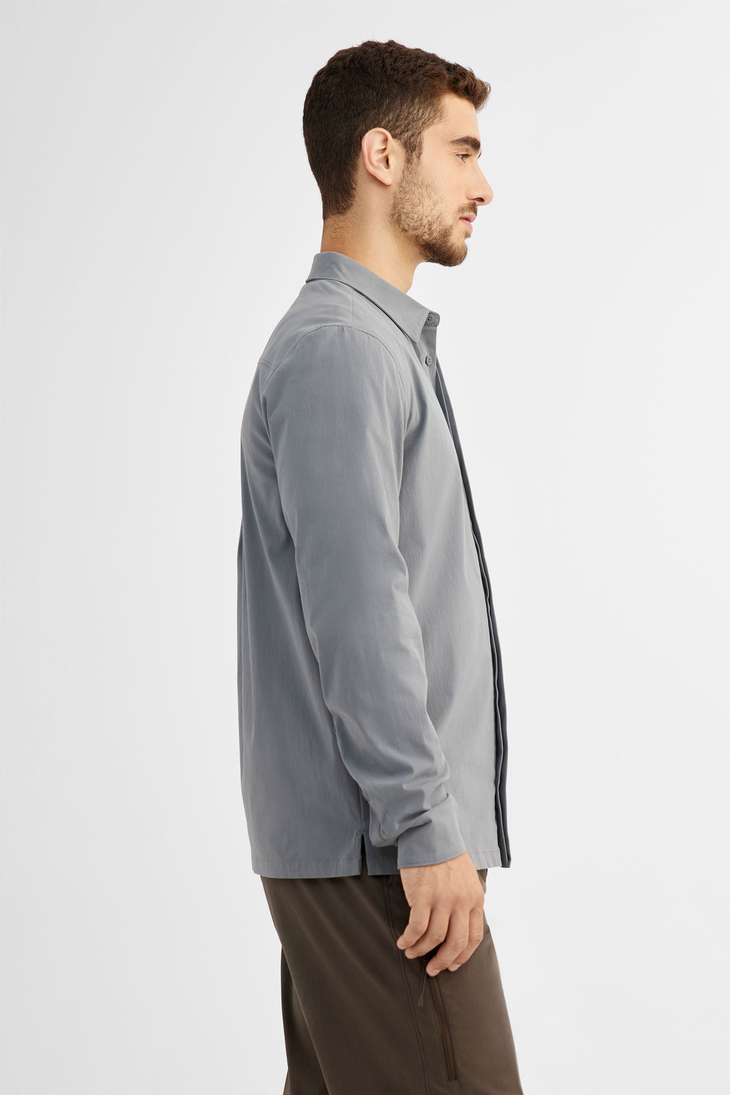 Chemise extensible résistante à l'eau BM - Homme && GRIS