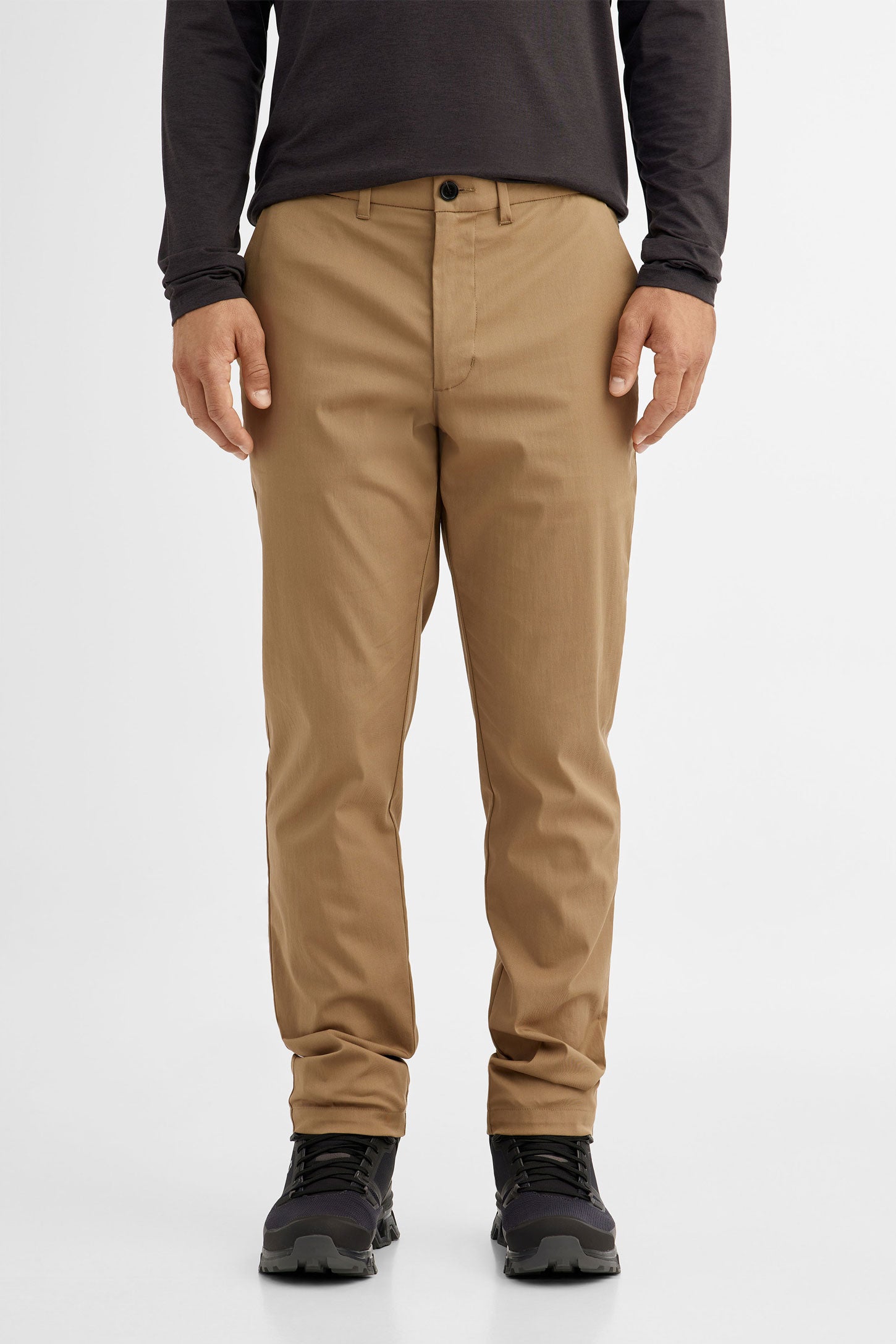 Pantalon Chino coupe fuselée en twill BM - Homme && BRONZÉ