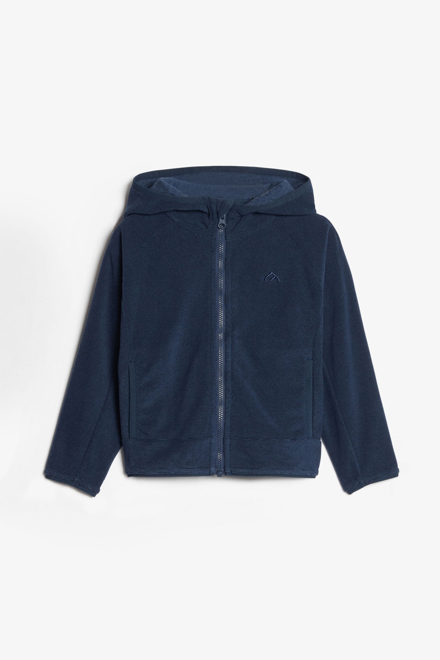 Veste à capuchon en micro polar BM - Bébé garçon && MARIN