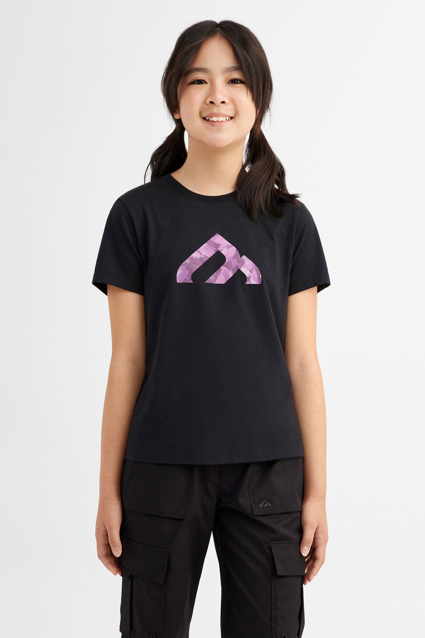 Duos futés, T-shirt coton bio, 2/40$ - Ado fille && NOIR