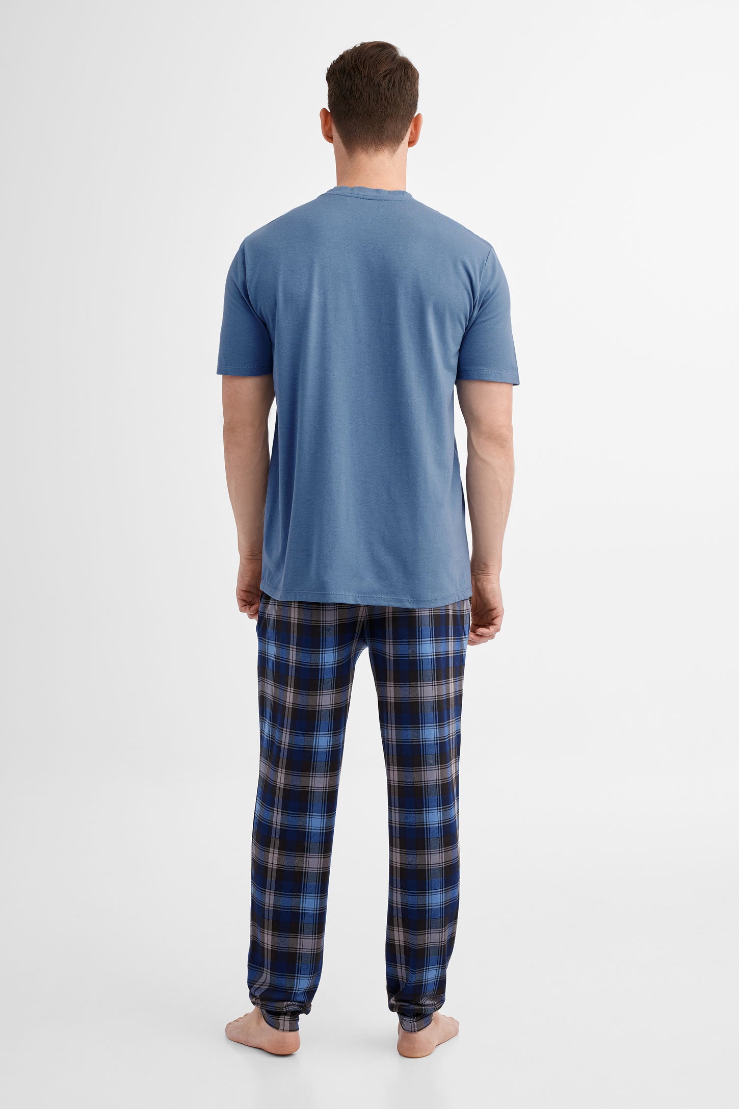 Duos futés, T-shirt pyjama en Modal, 2/40$ - Homme && BLEU