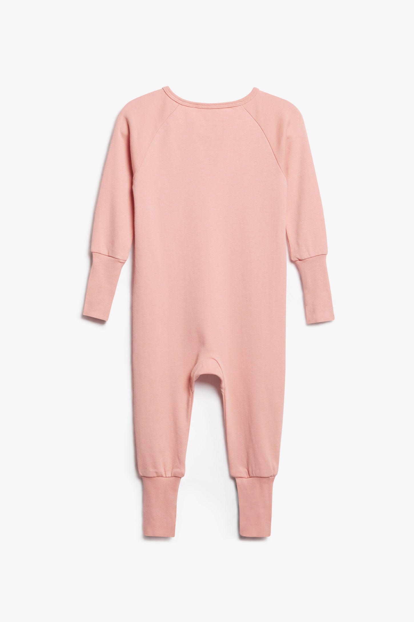 Pyjama 1-pièce évolutif en coton bio - Bébé fille && ROSE FONCE