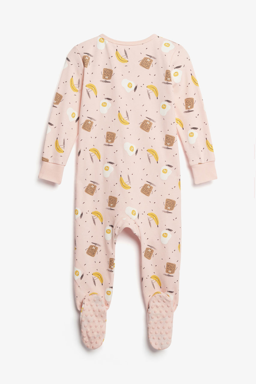 Pyjama bébé fille rose en coton bio