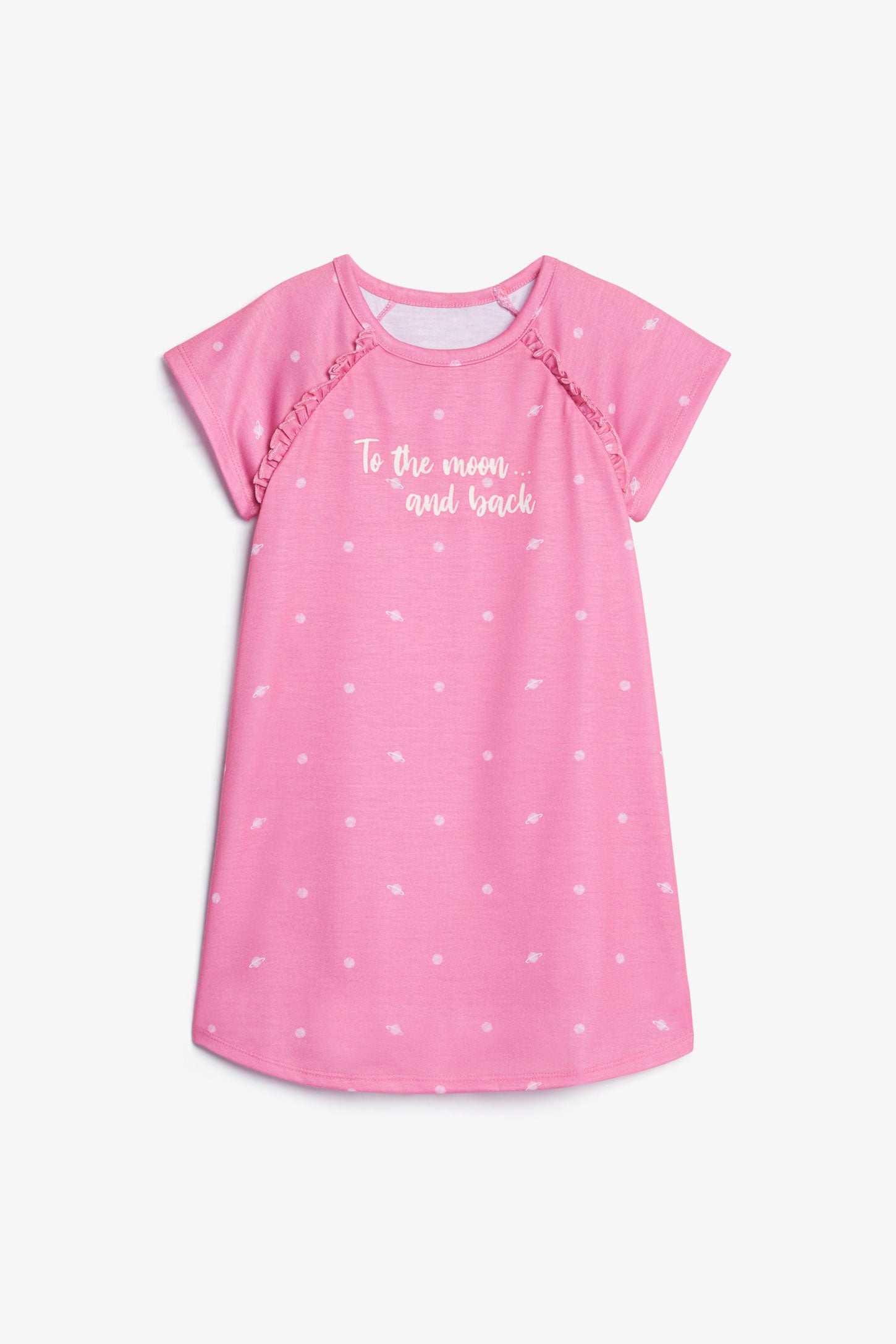 Robe de nuit manches courtes, 2/35$ - Enfant fille && ROSE MULTI