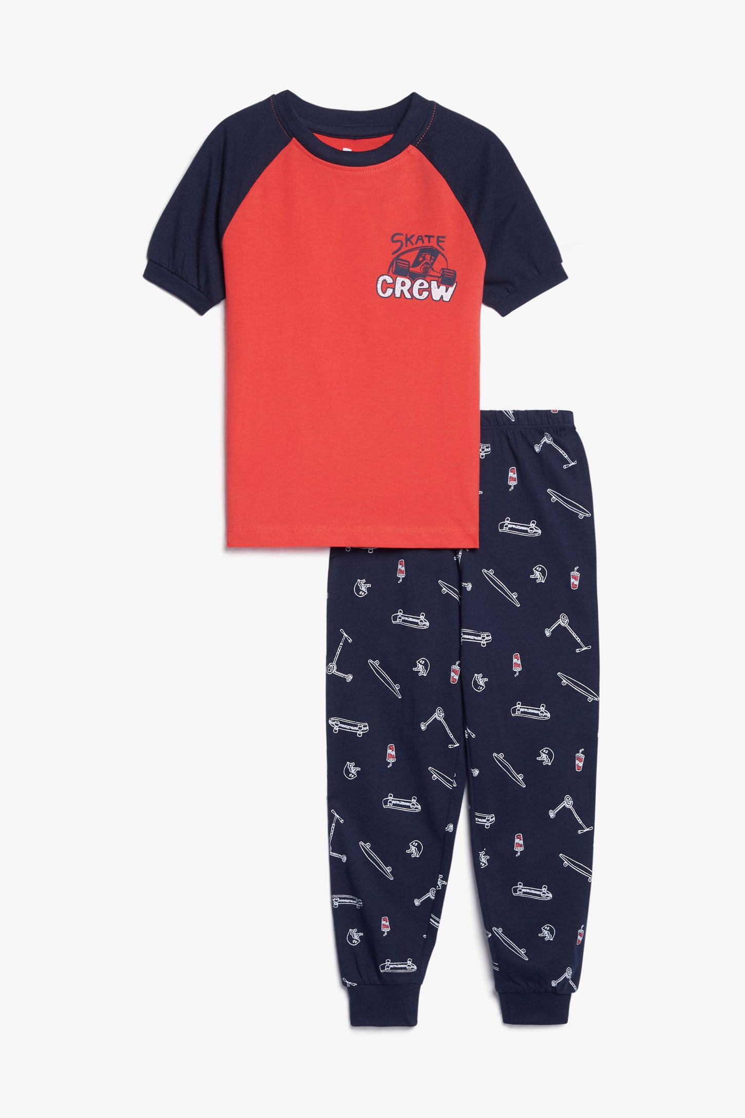 Pyjama 2-pièces en coton, 2/35$ - Enfant garçon && ROUGE