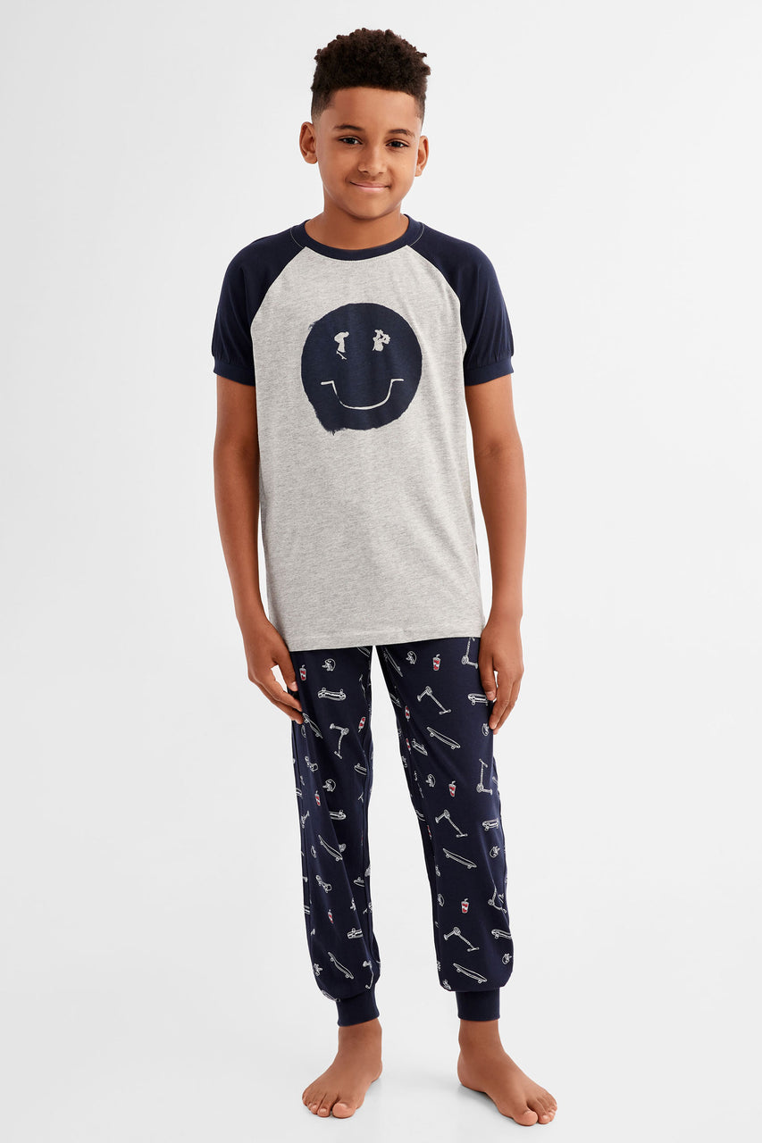 Pyjama en coton pour garçons et filles de 2 à 14 ans, vêtements de nuit  pour enfants et adolescents