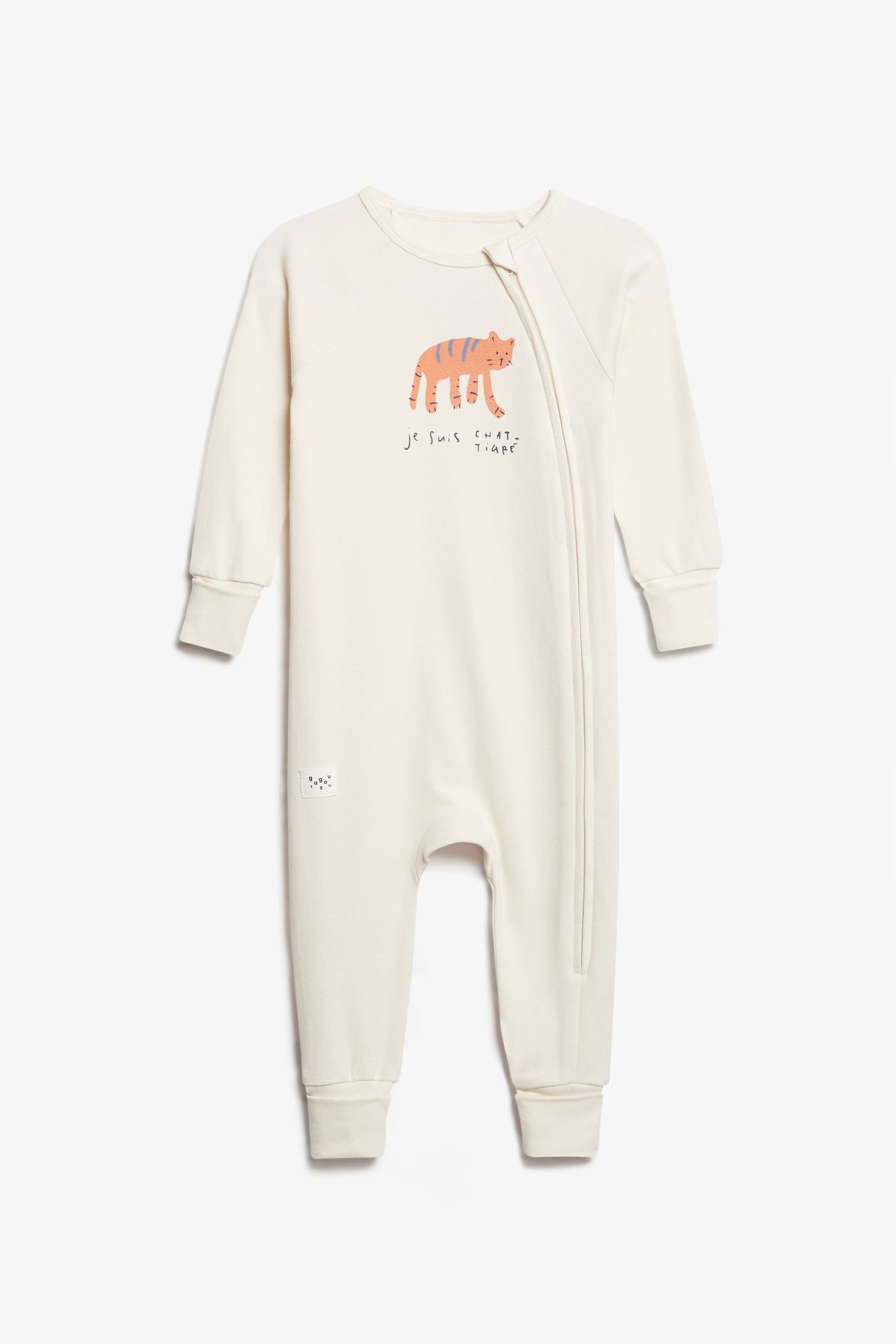 Pyjama 1-pièce en coton bio - Bébé garçon && BEIGE