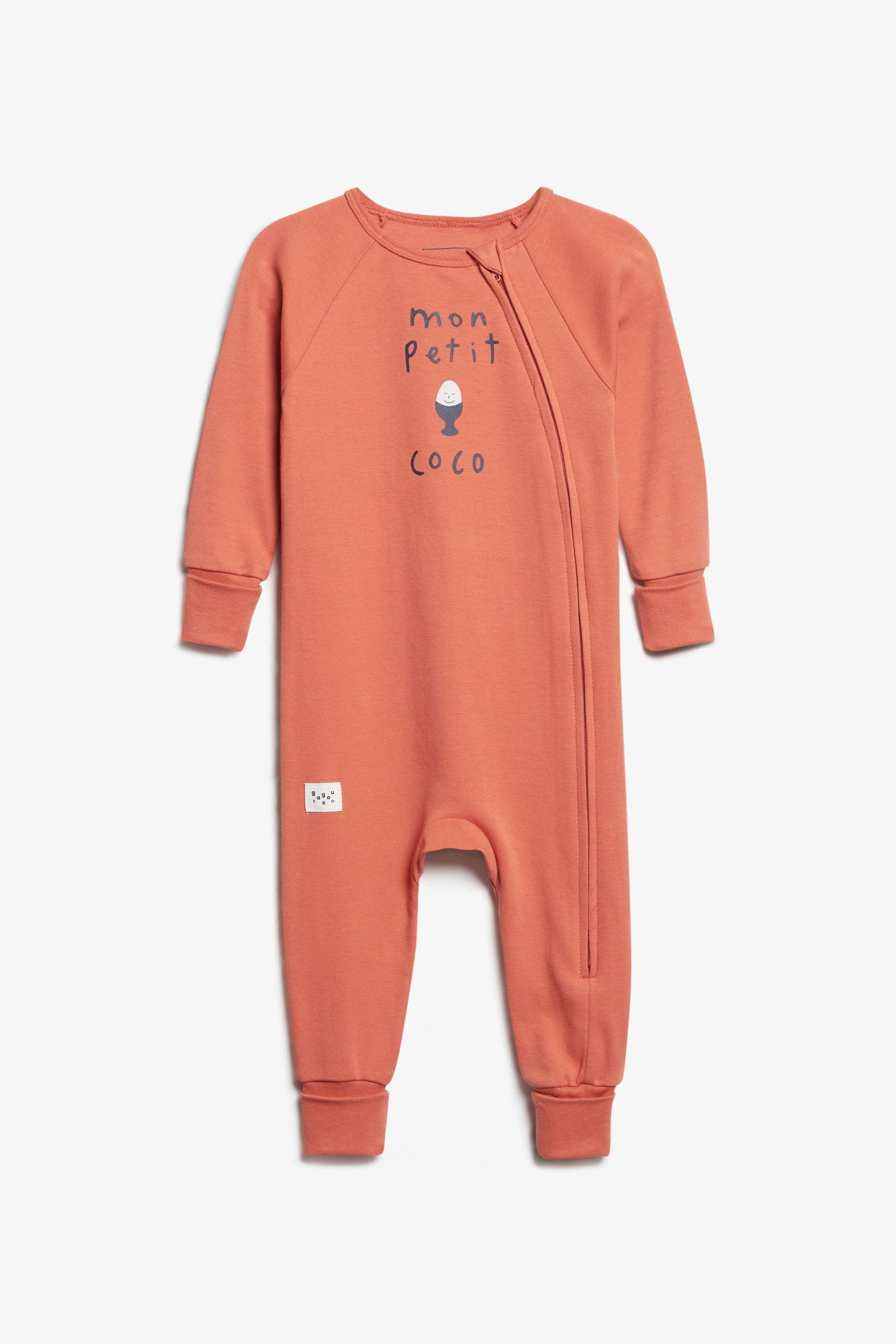 Pyjama 1-pièce en coton bio - Bébé garçon && ORANGE