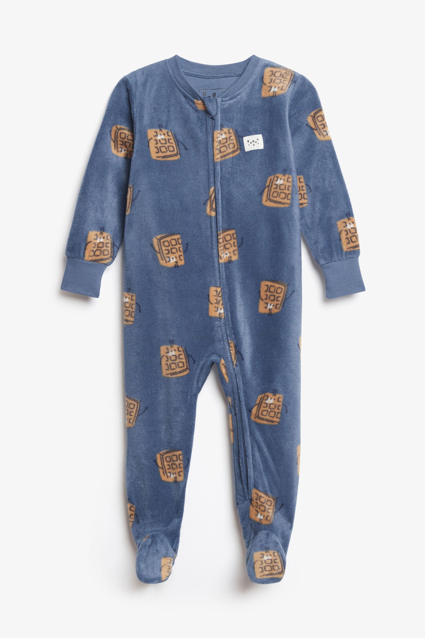 Pyjama 1-pièce en micropolar - Bébé garçon && BLEU MULTI