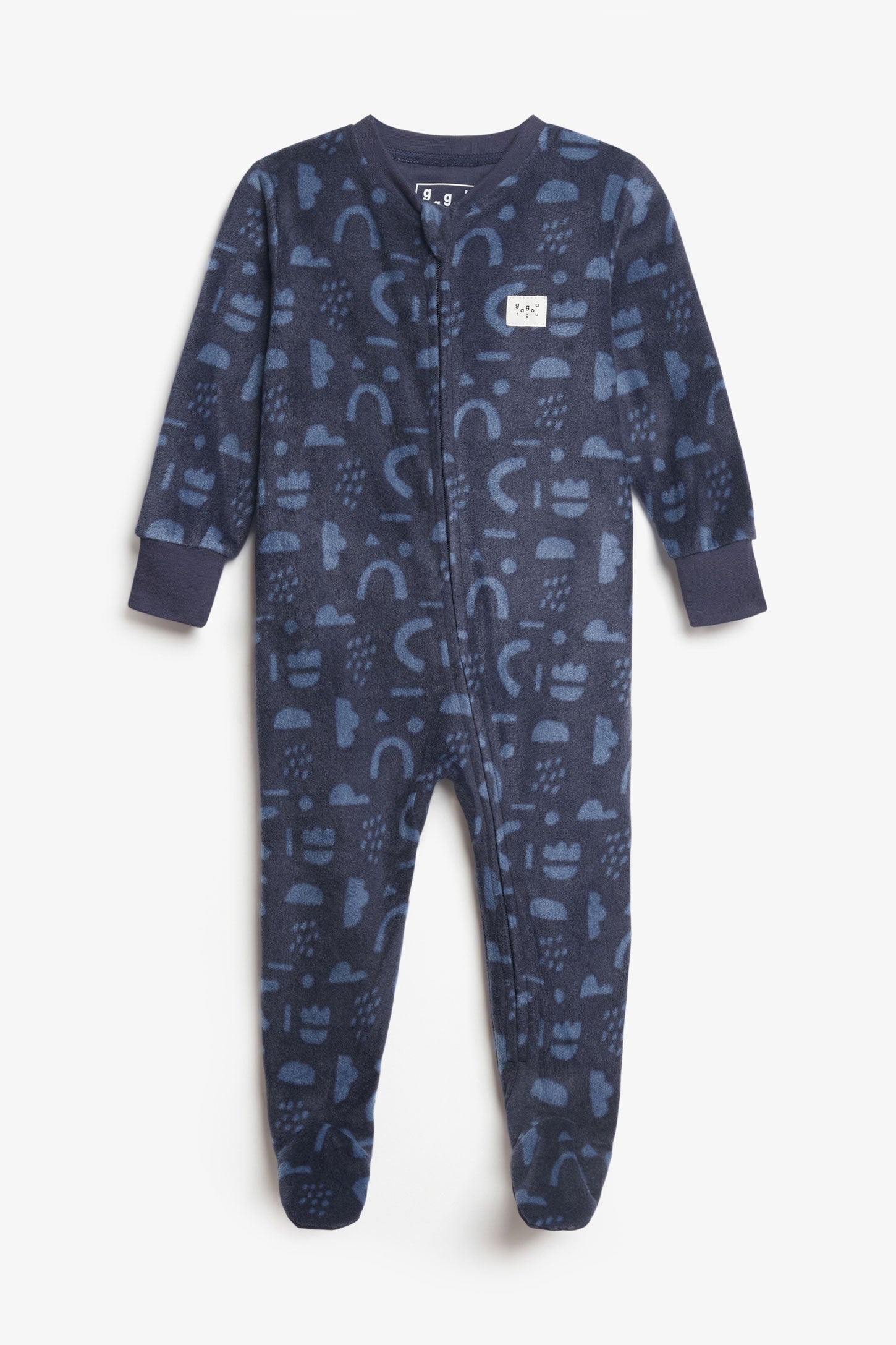 Pyjama 1-pièce en micropolar - Bébé garçon && MARIN/MULTI