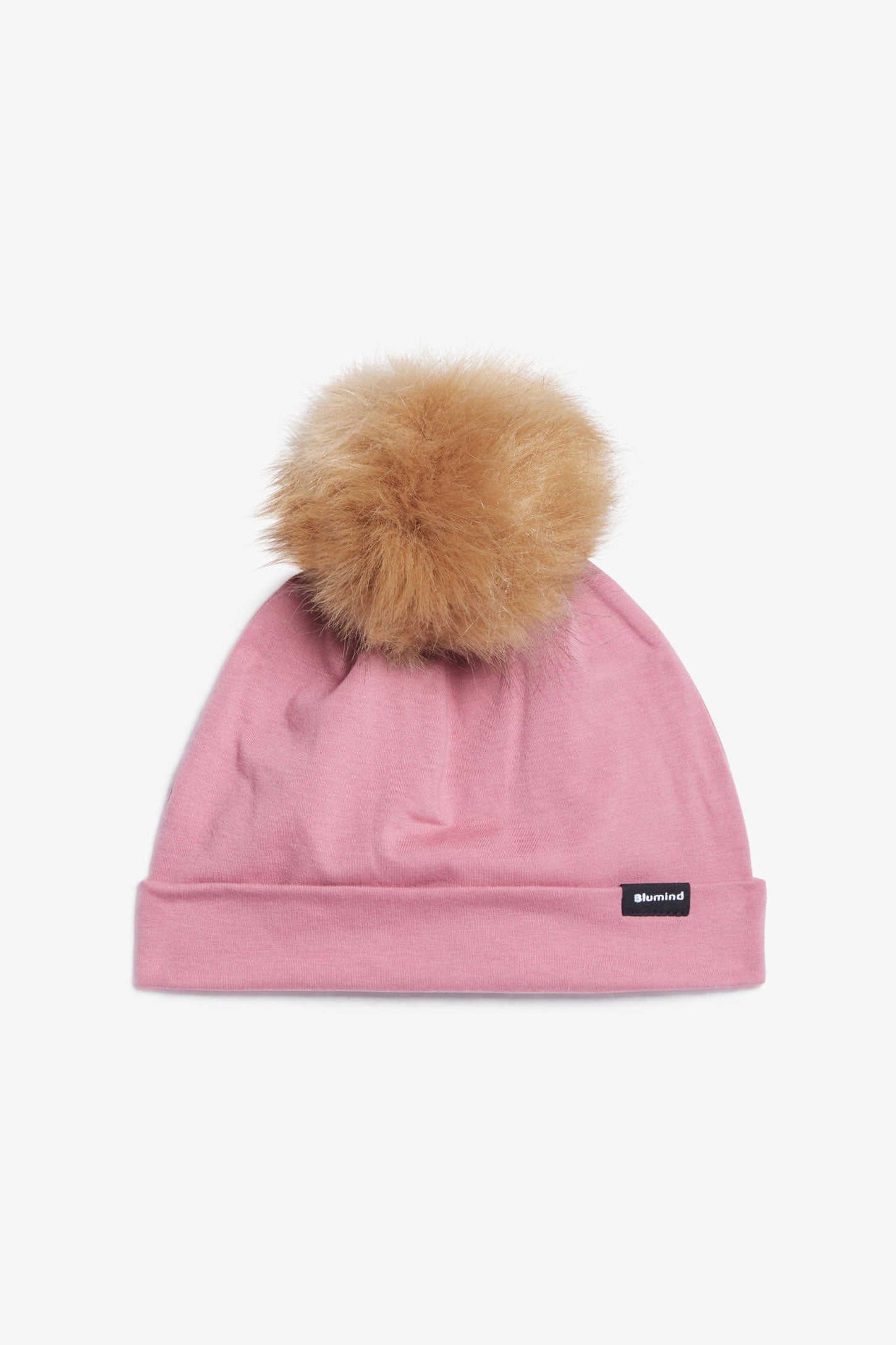 Tuque à pompon doublée - Bébé fille && ROSE