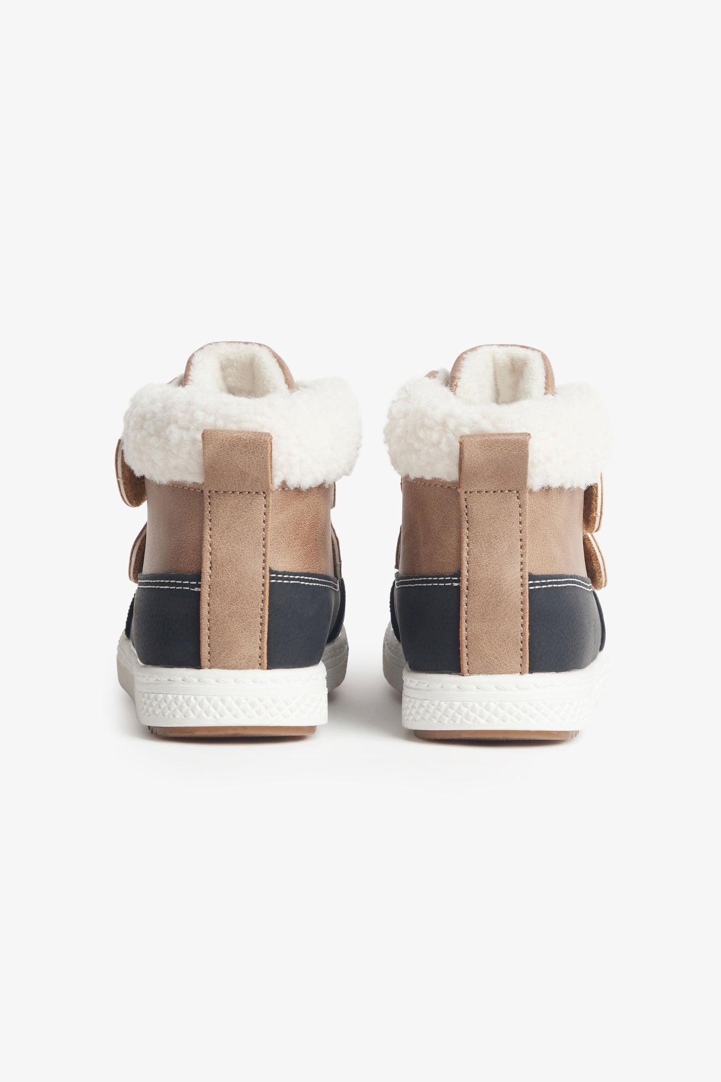 Bottillons en cuir Nubuck doublé micropolar - Bébé fille && CHAMEAU