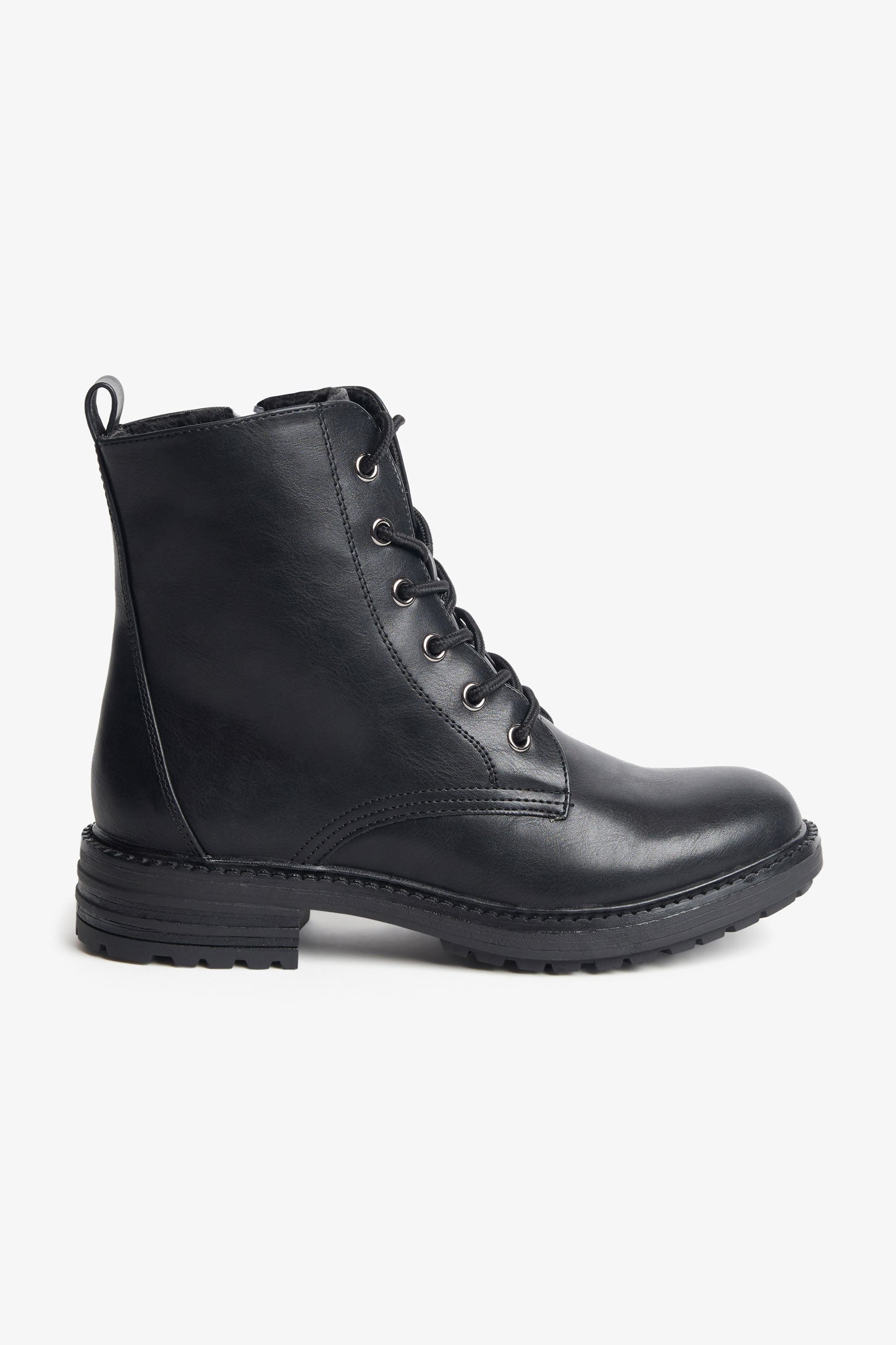 Bottillons militaire en Nubuck doublées - Femme && NOIR