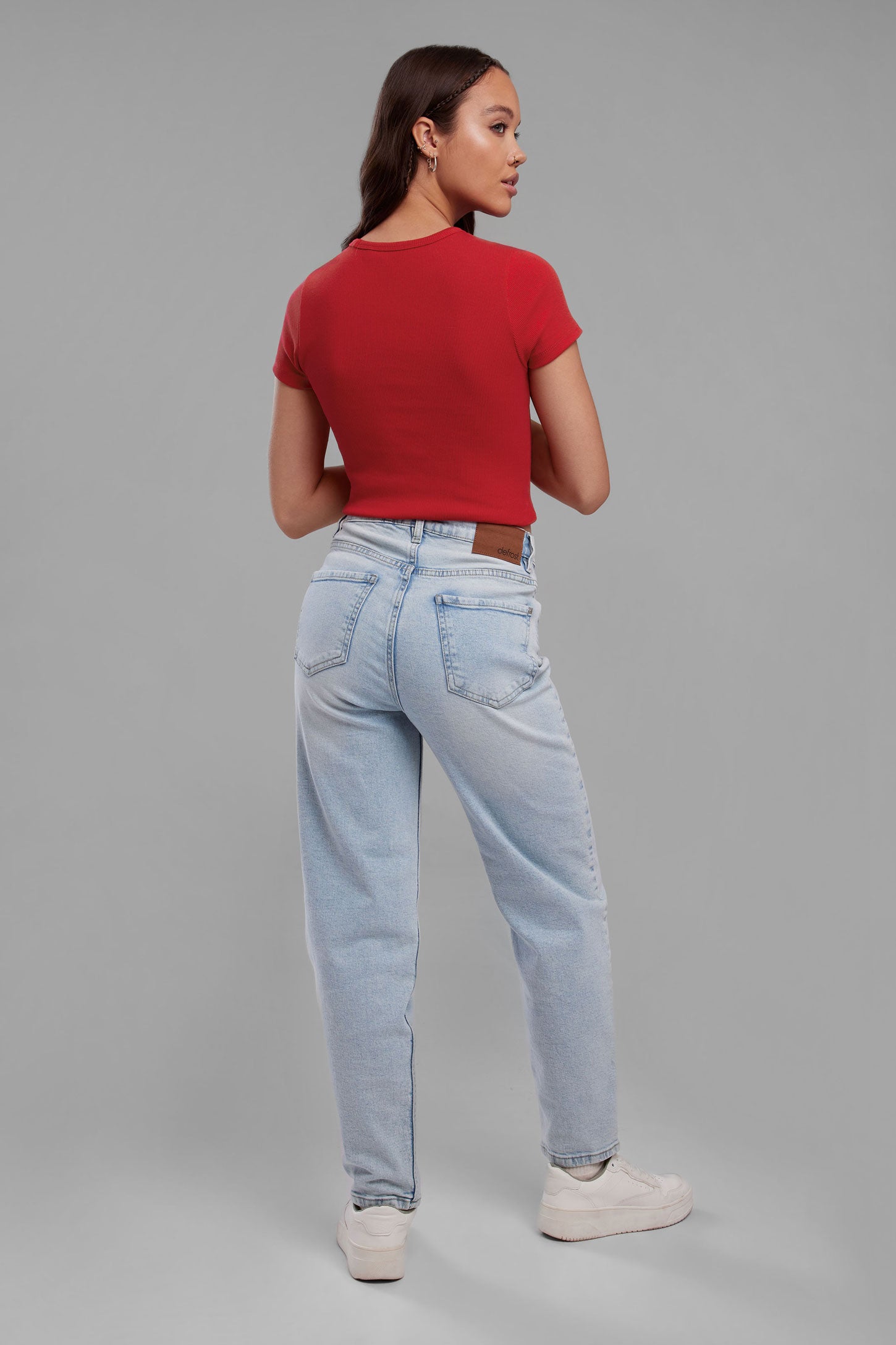 Jeans coupe ''Barrel'' - Femme && PEROXYDE