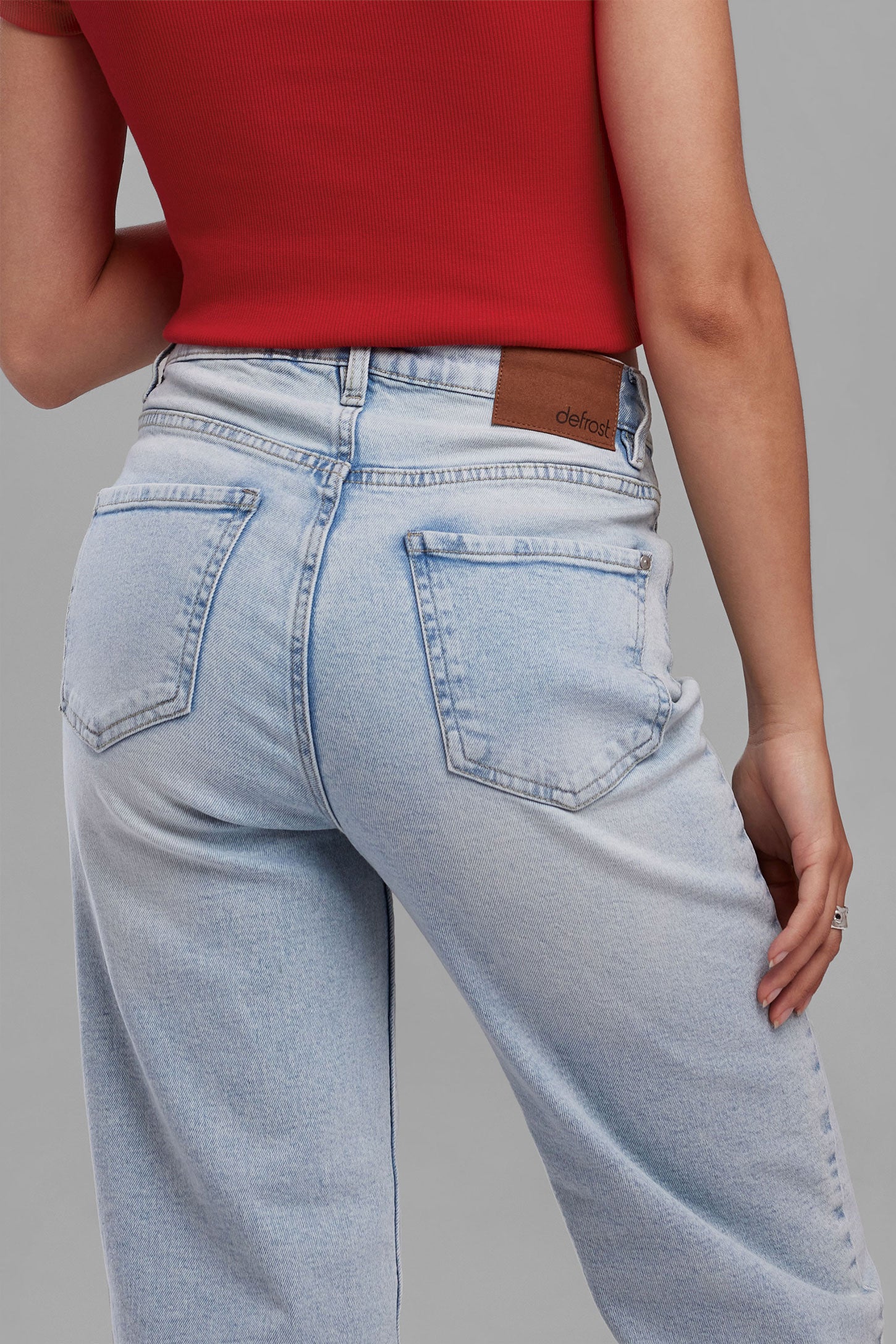 Jeans coupe ''Barrel'' - Femme && PEROXYDE