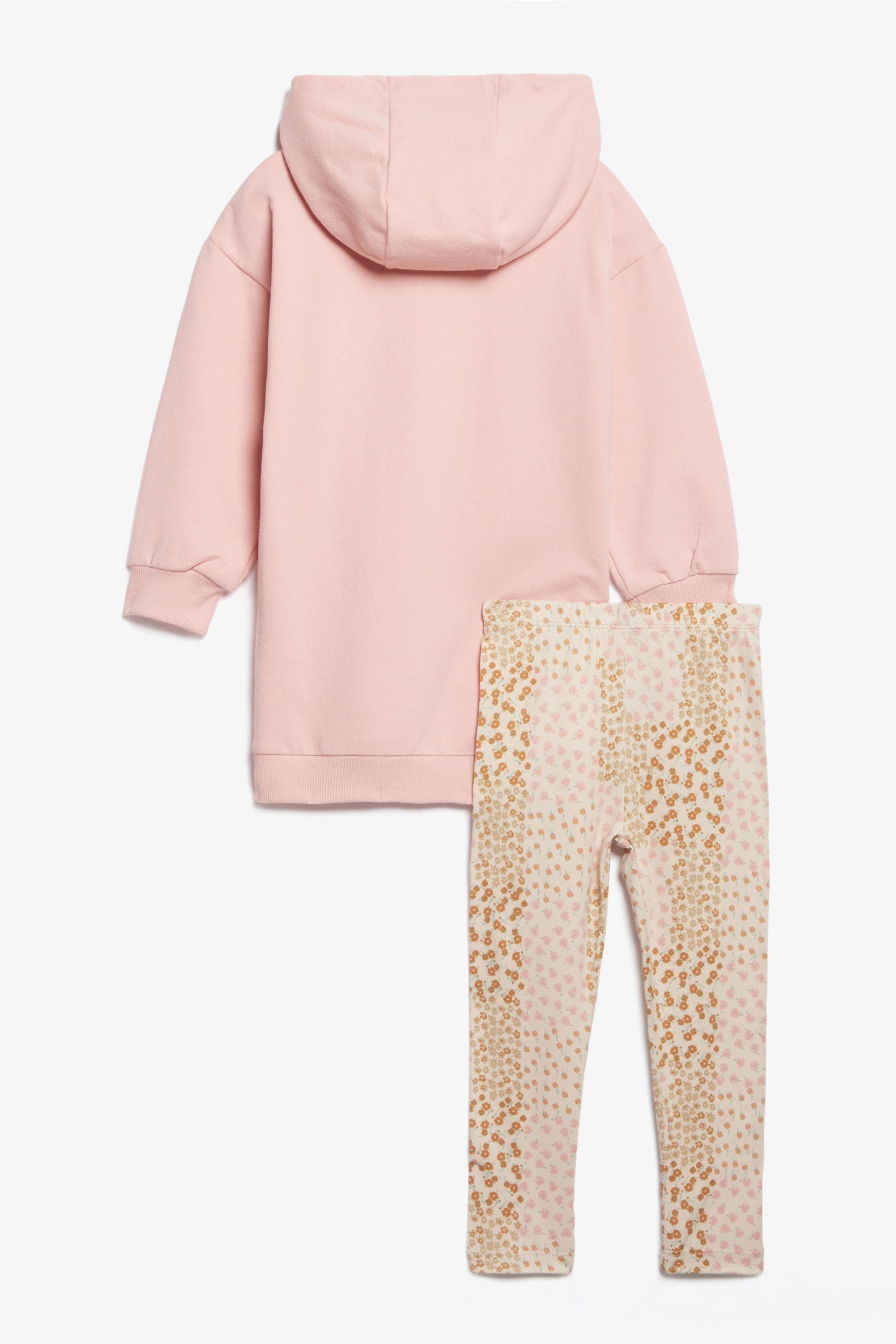 Ensemble 2-pièces chandail à capuchon legging - Bébé fille && ROSE