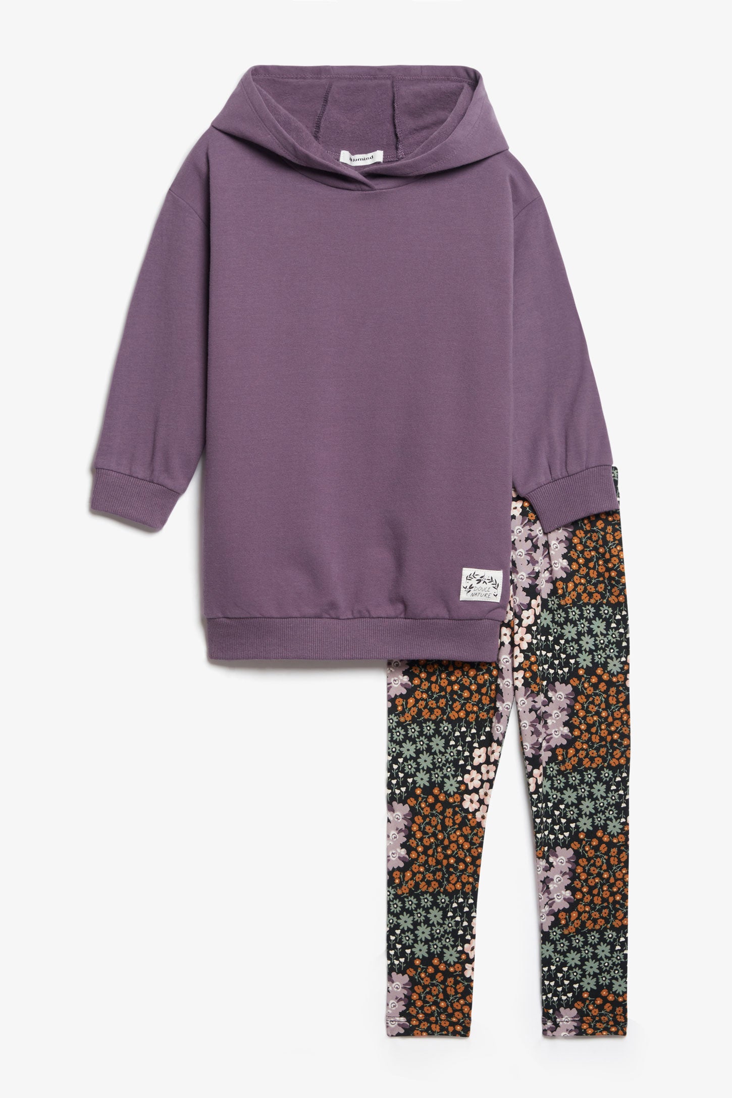 Ensemble 2-pièces chandail à capuchon legging - Bébé fille && MAUVE