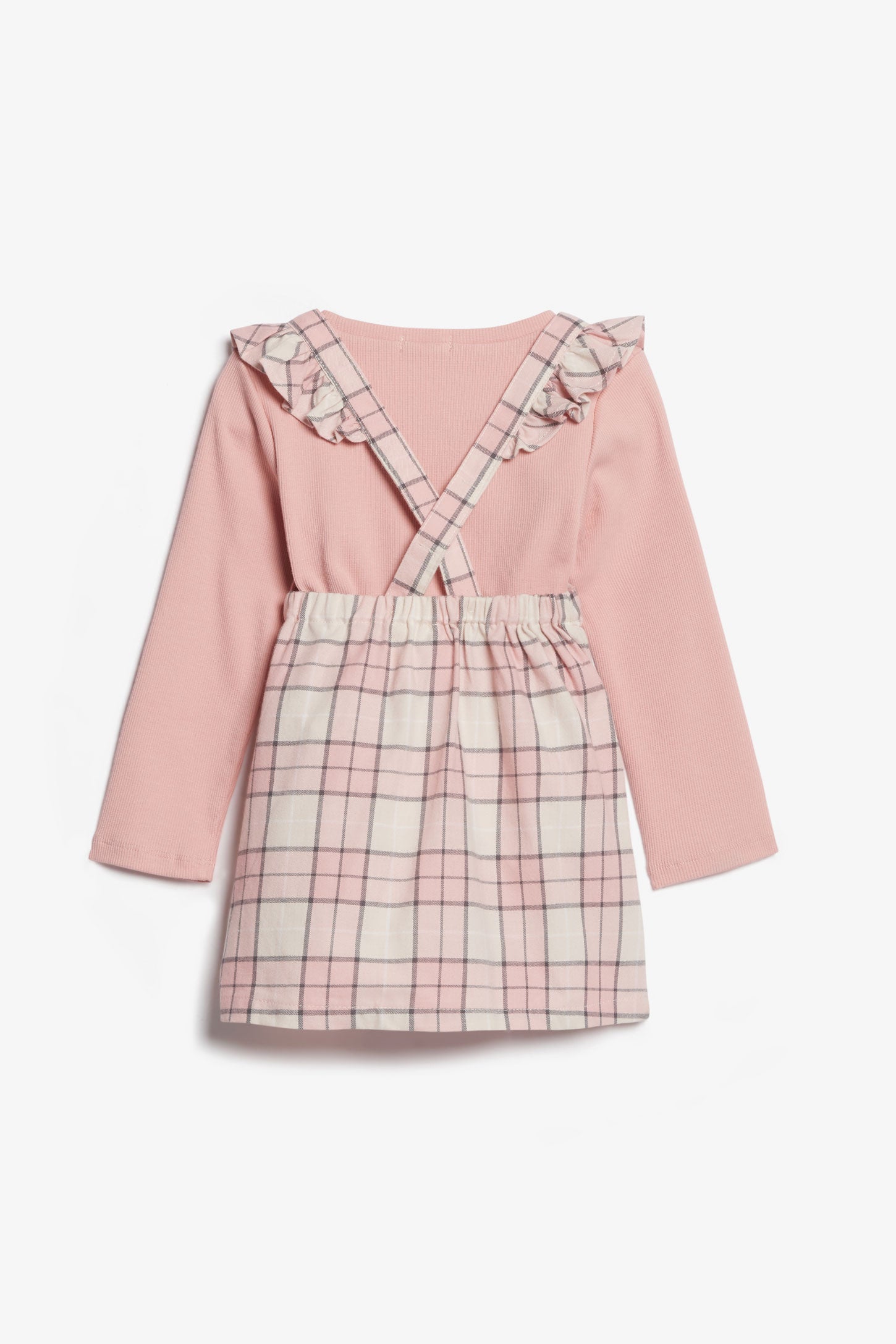 Ensemble 2-pièces robe-tablier, 2T-3T - Bébé fille && ROSE MULTI