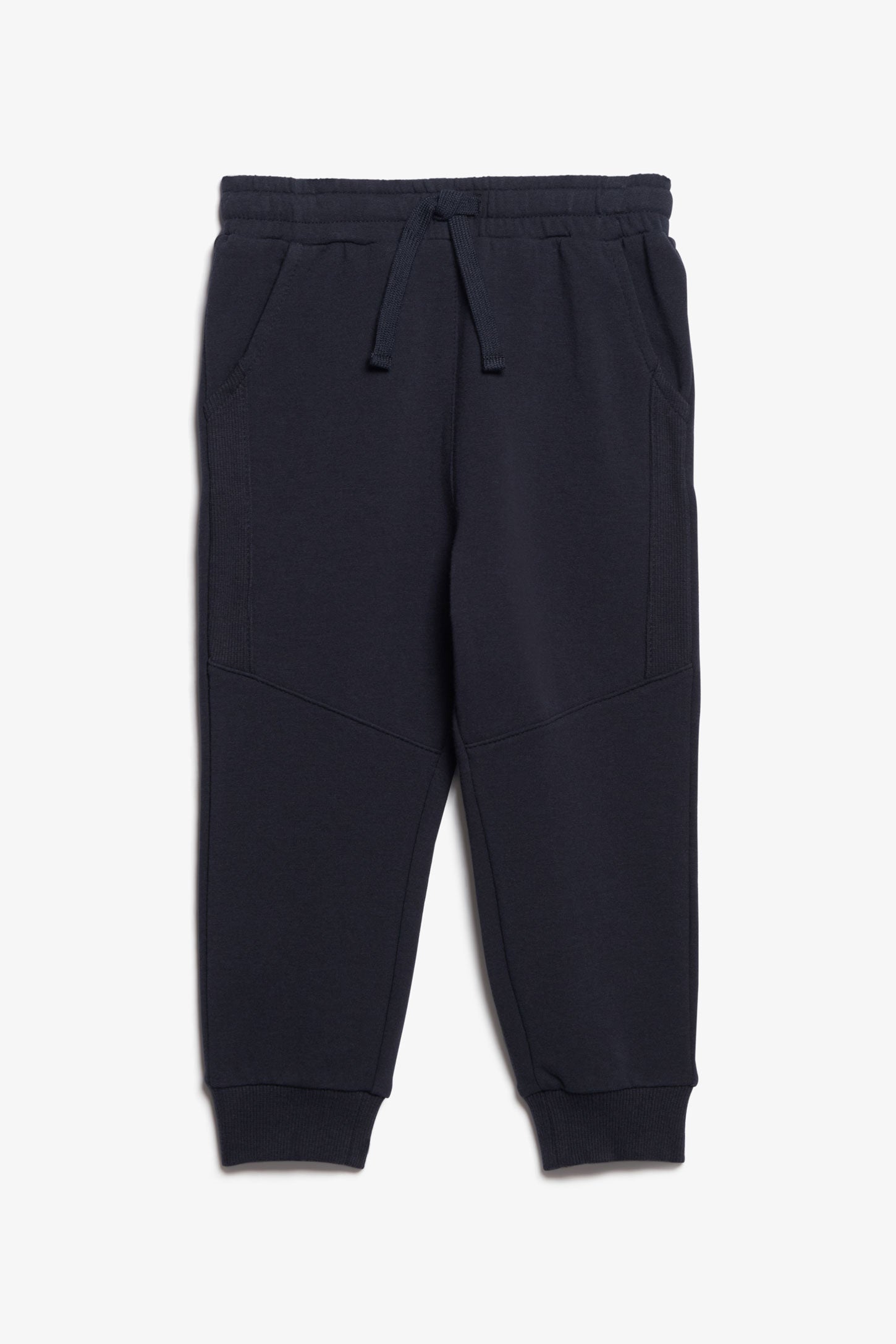 Pantalon jogger en coton ouaté - Bébé garçon && BLEU MARINE