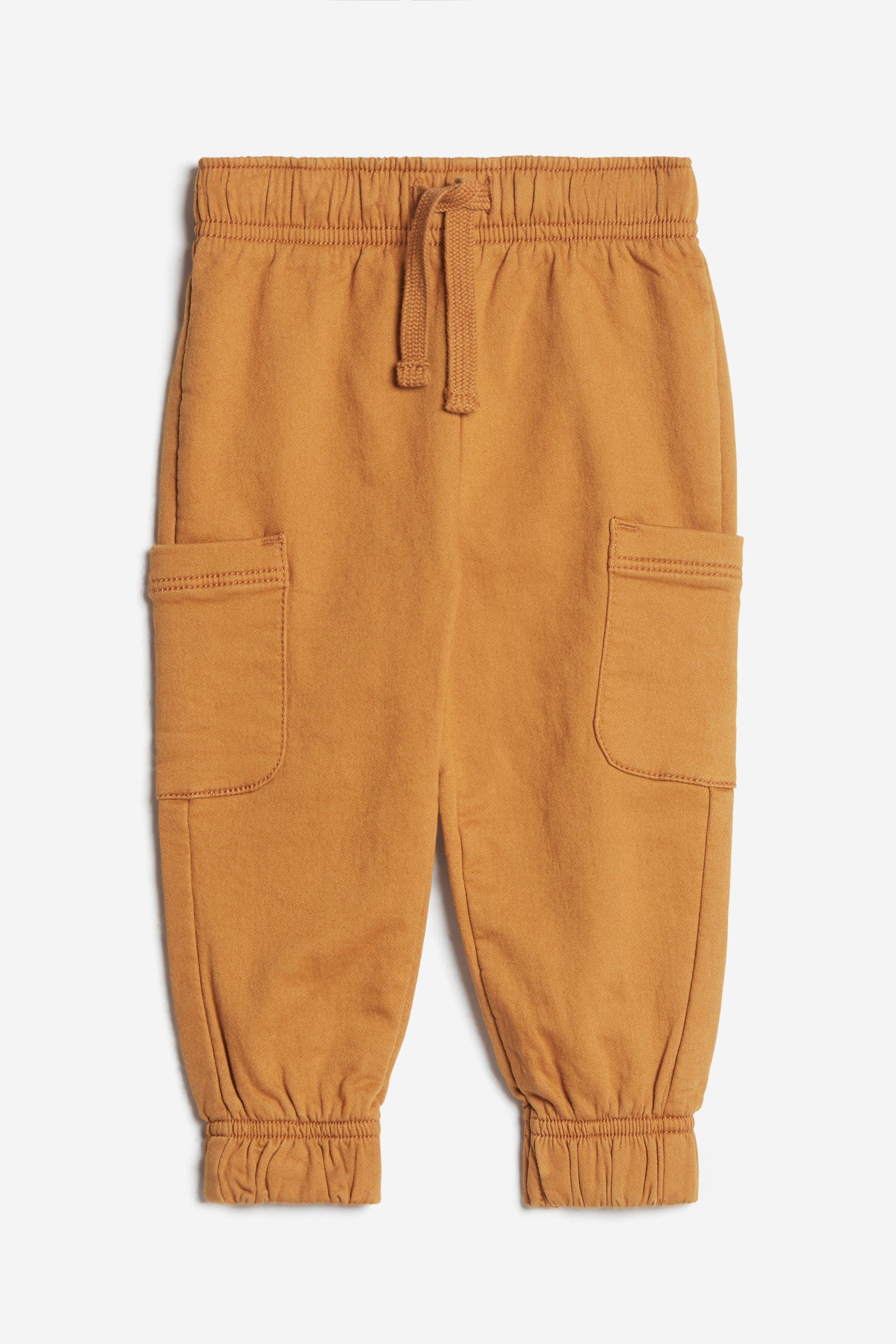 Pantalon jogger cargo en coton ouaté - Bébé garçon && JAUNE