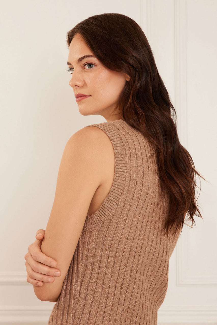 Camisole raccourcie en tricot côtelé UltraLite cintré sur les côté pour  Femme