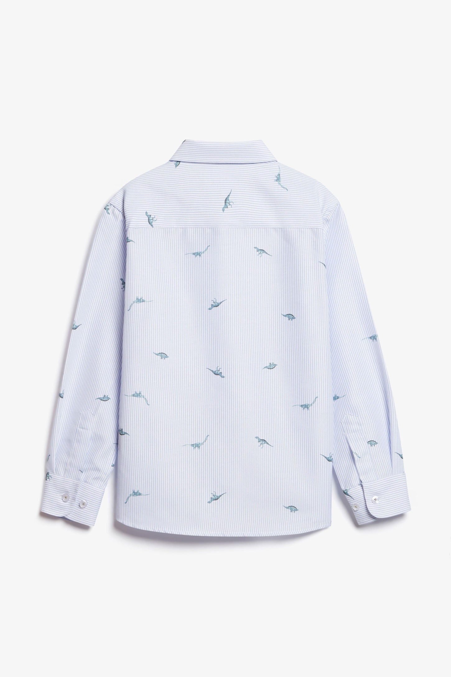 Chemise Oxford en coton imprimé - Enfant garçon && BLEU