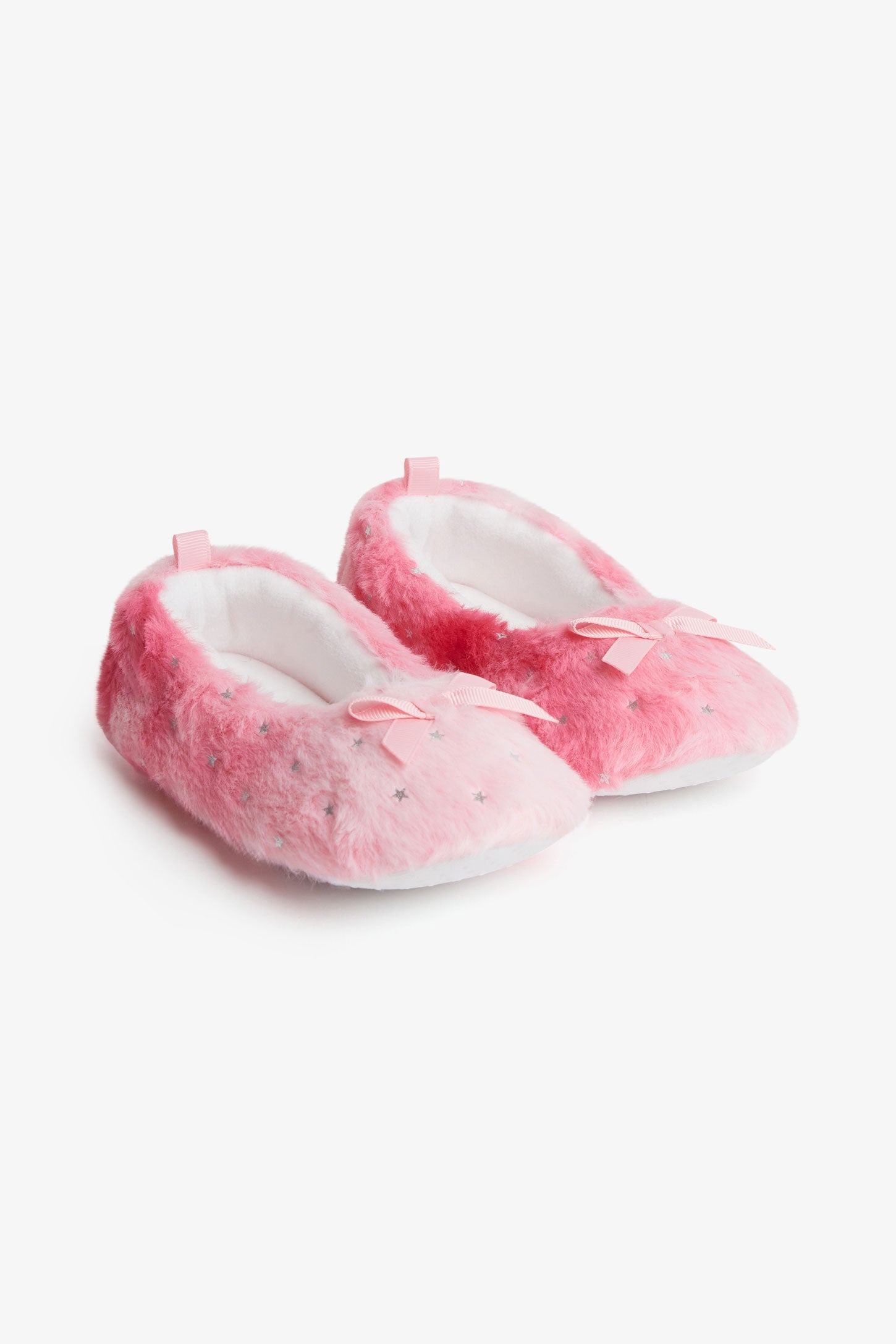 Pantoufles ballerine en jersey imprimé étoile - Enfant fille && ROSE