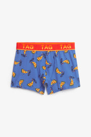 Caleçon imprimé en coton - Ado garçon && BLEU MULTI