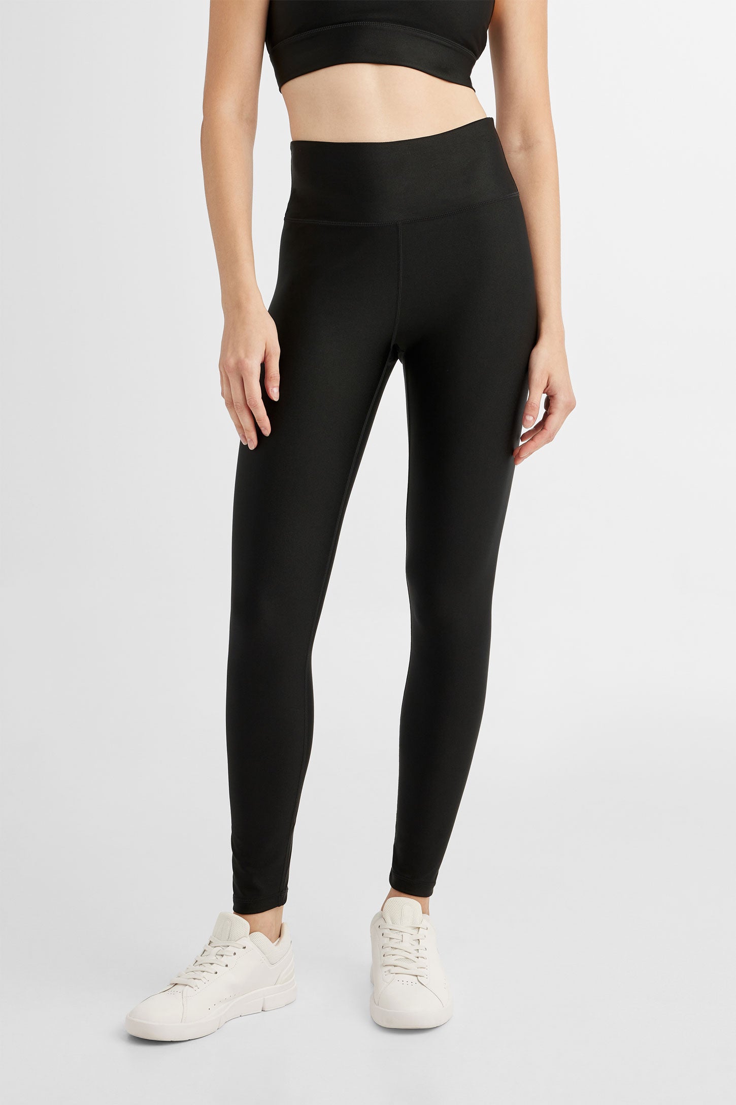 Legging taille haute athlétique 28'' - Femme && NOIR