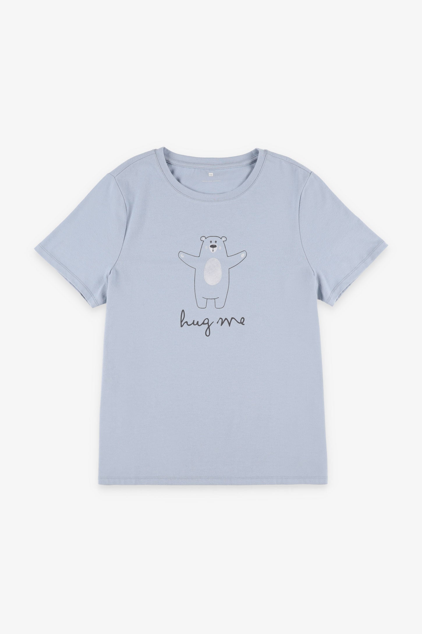 T-shirt pyjama imprimé - Femme && BLEU