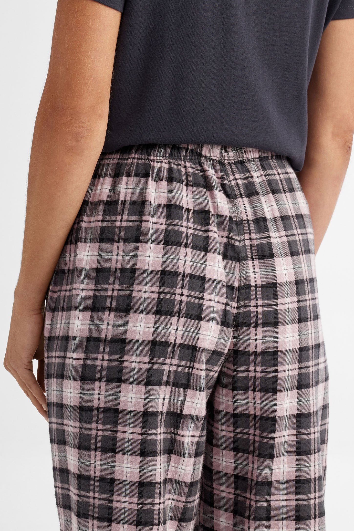 Pantalon pyjama en coton - Femme && MAUVE/MULTI