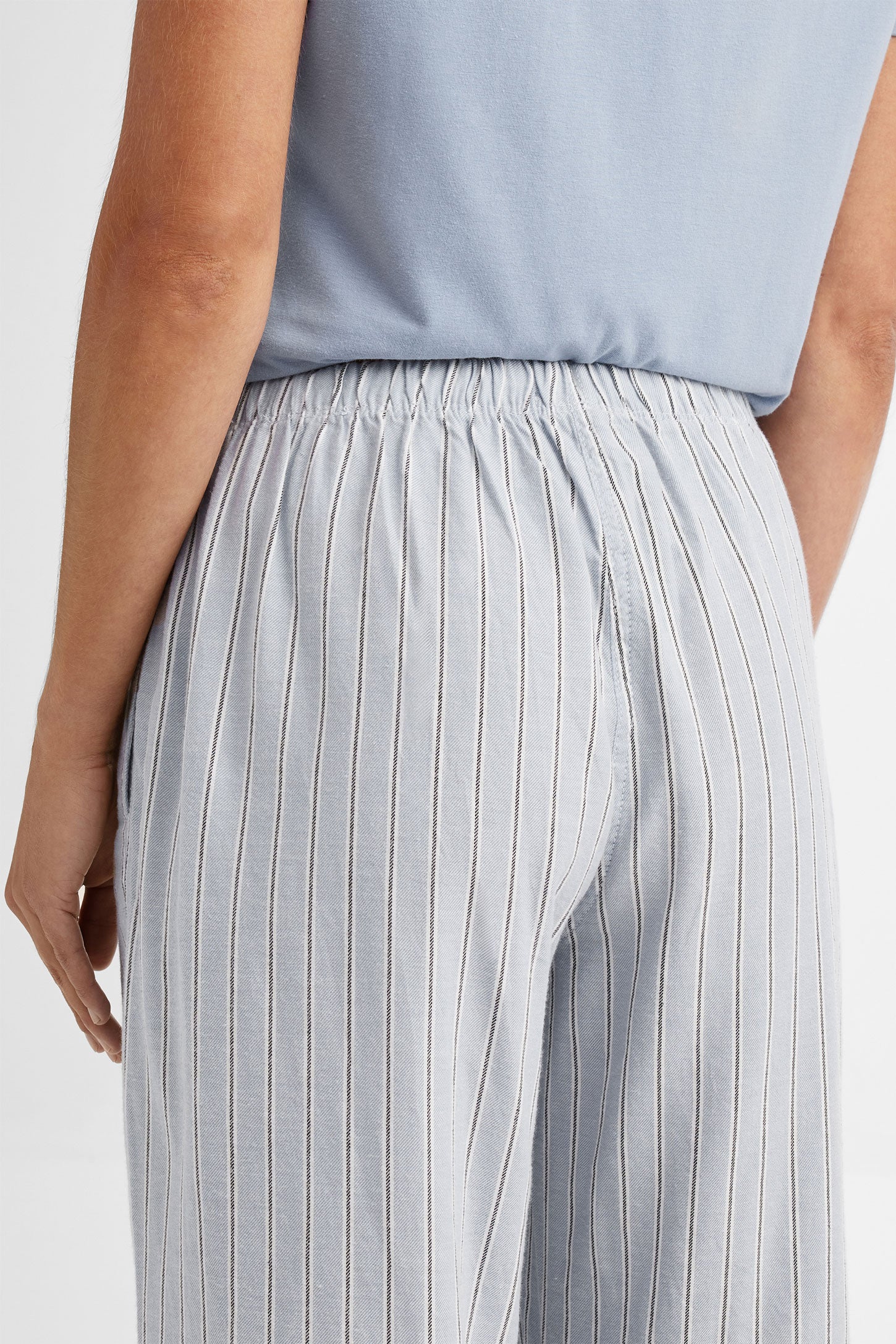 Pantalon pyjama en coton - Femme && COMBO BLEU