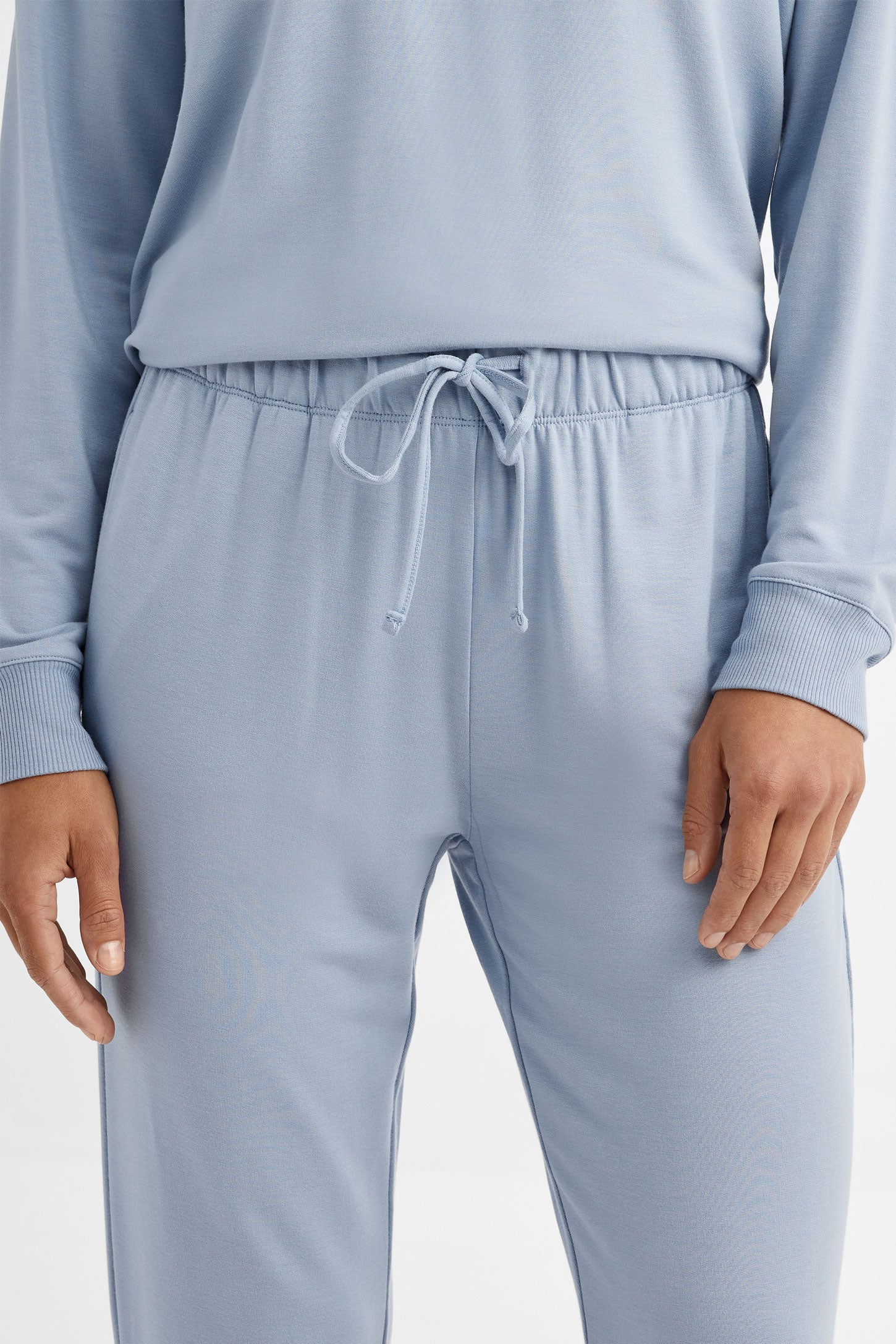 Pantalon jogger pyjama - Femme && BLEU