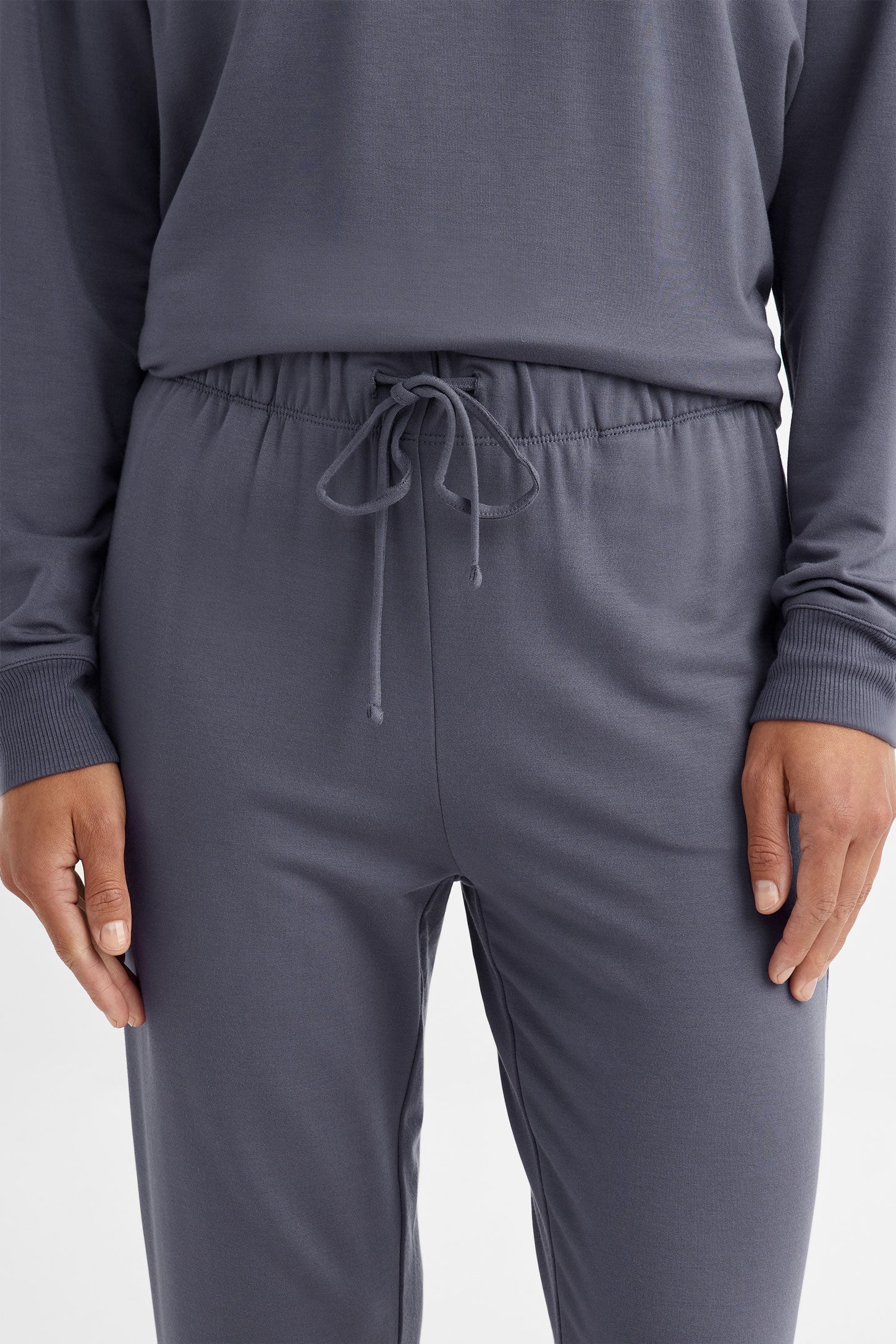 Pantalon jogger pyjama - Femme && MARIN