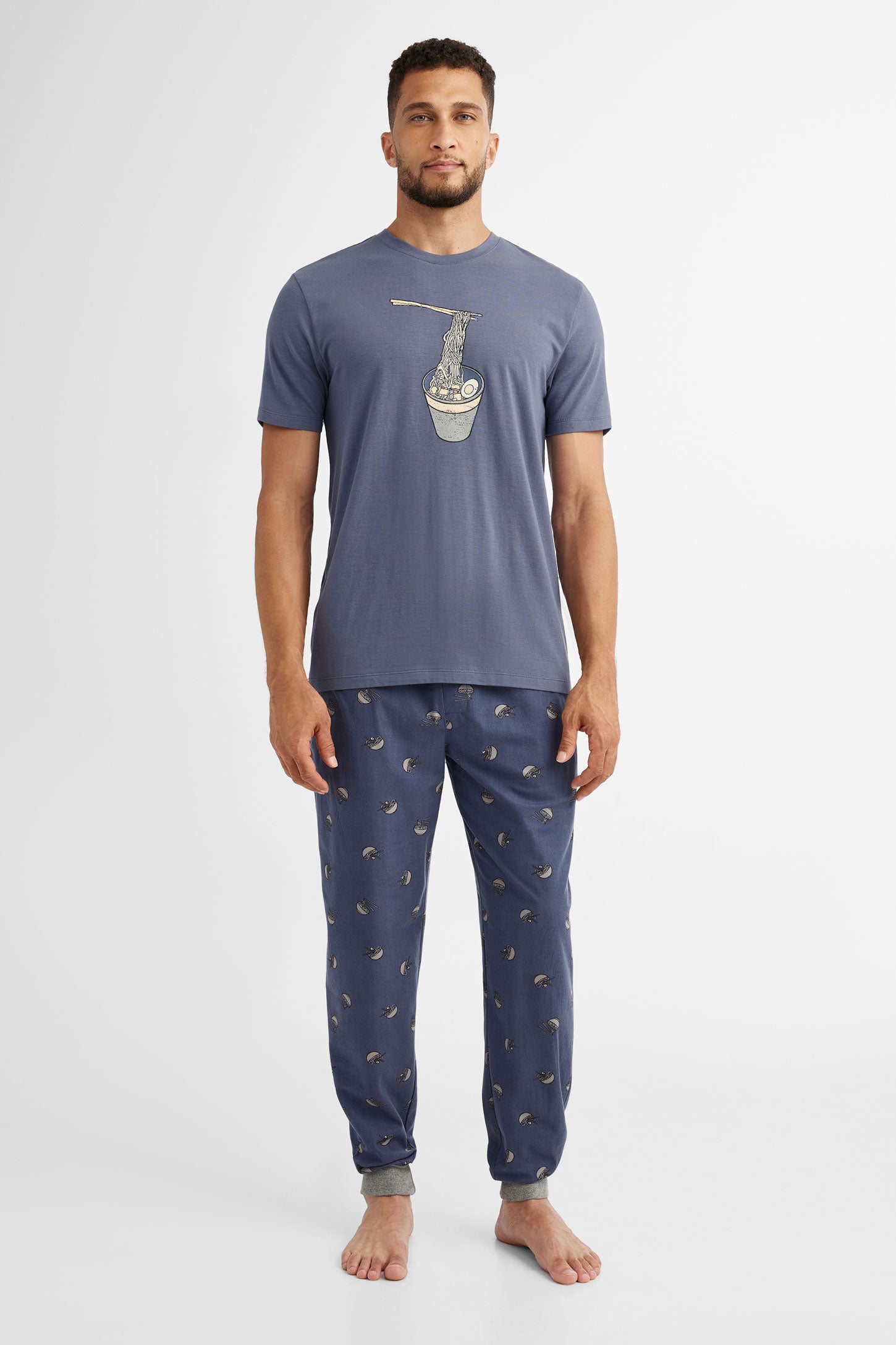 Duos futés, T-shirt pyjama imprimé, 2/40$ - Homme && MARIN
