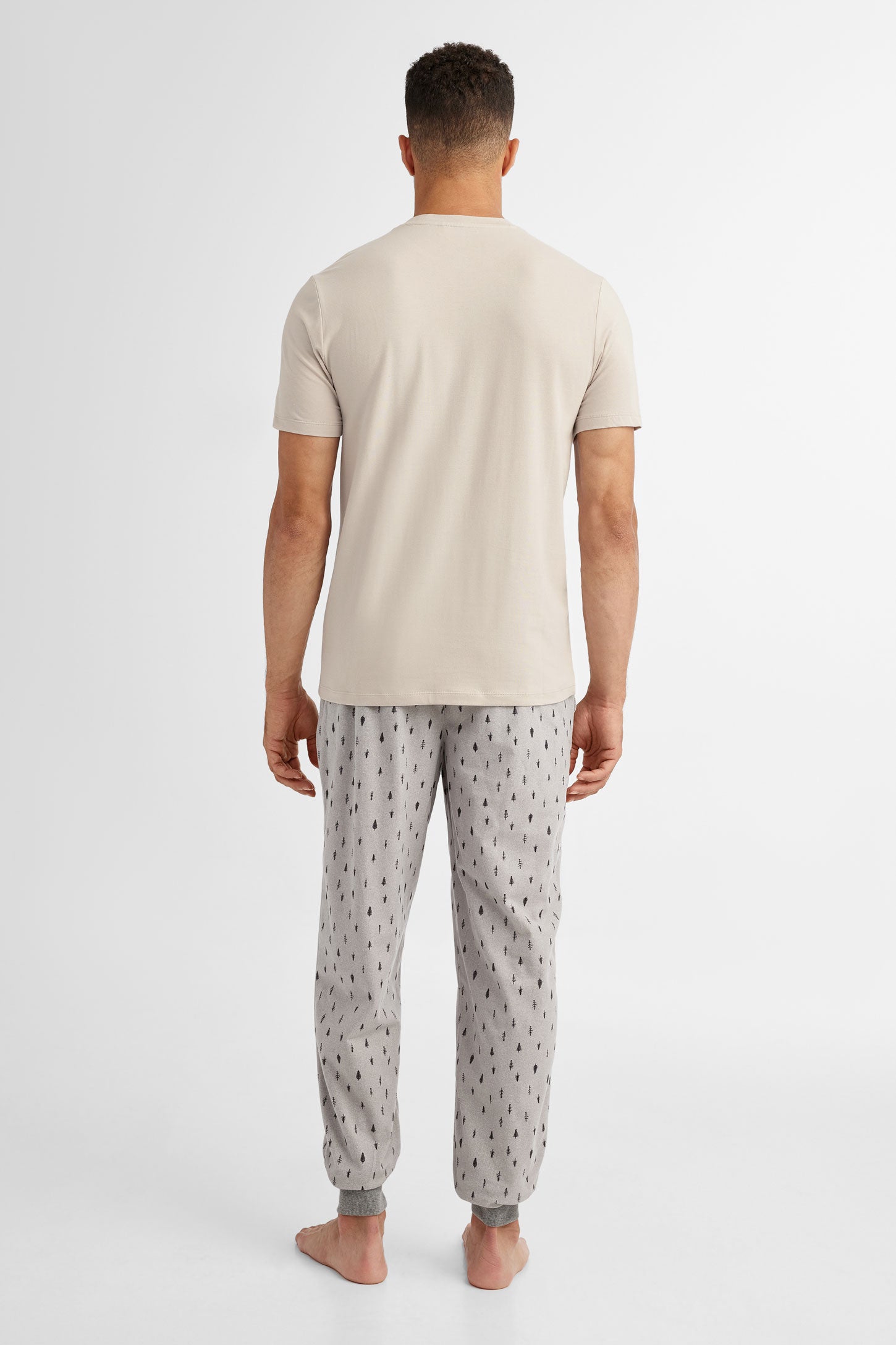 Duos futés, T-shirt pyjama imprimé, 2/40$ - Homme && CHAMEAU