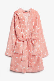 Robe de chambre capuchon oreilles en peluche - Enfant fille && ROSE MULTI